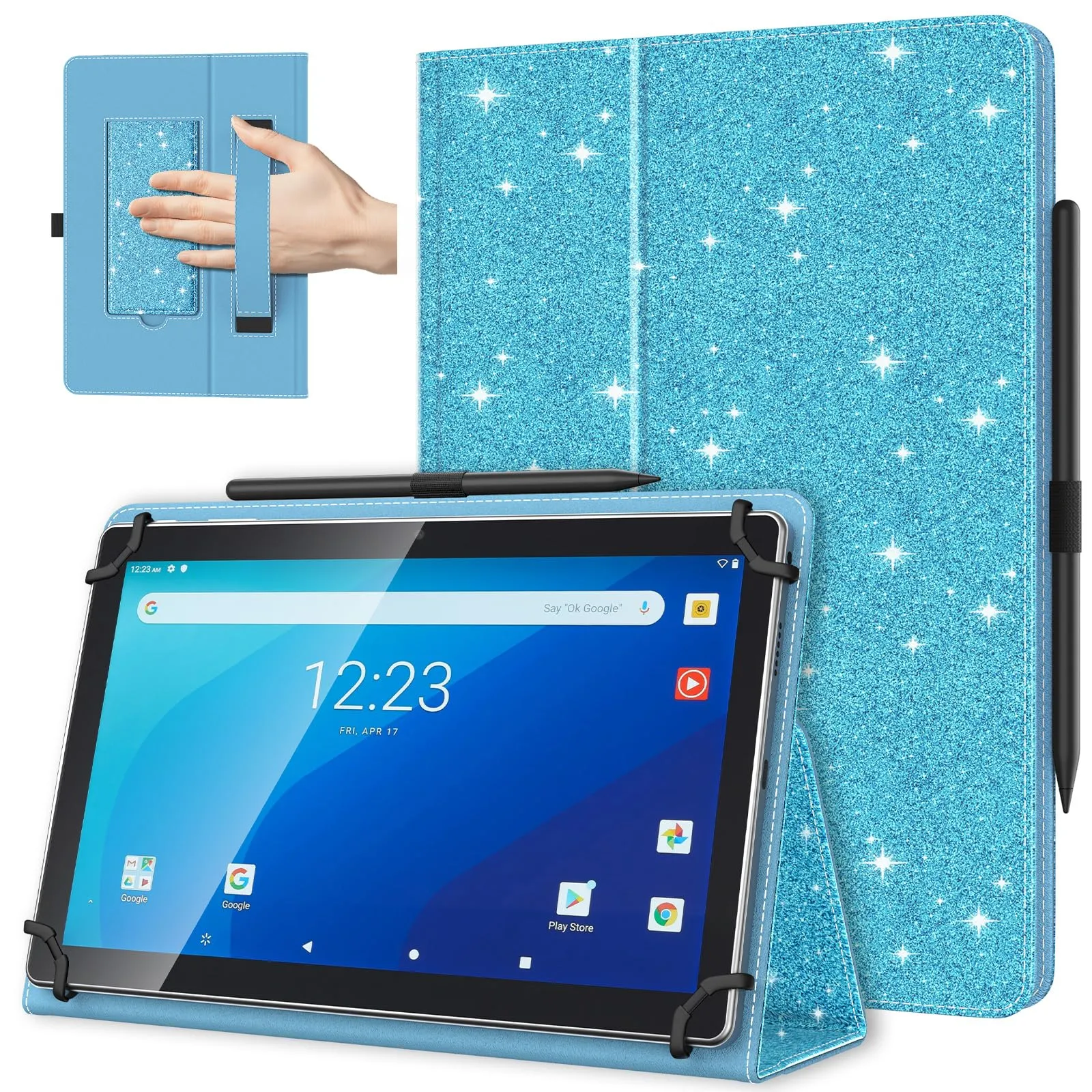 TiMOVO Custodia Universale per Tablet Android 10,1" con Anello per Penna - immagine 1