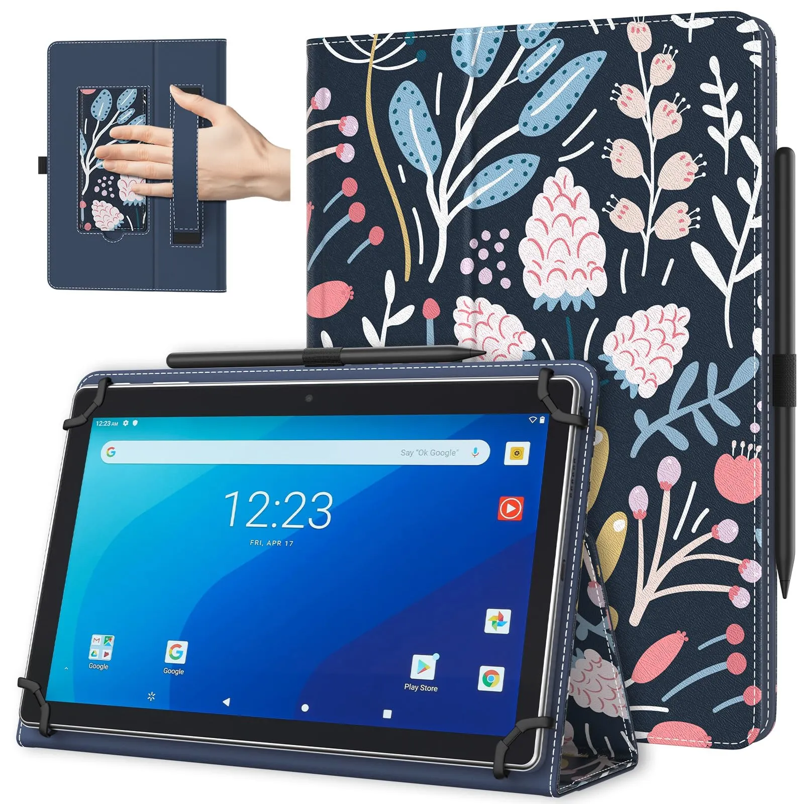 TiMOVO Custodia Universale per Tablet Android 10,1" con Anello per Penna - immagine 1