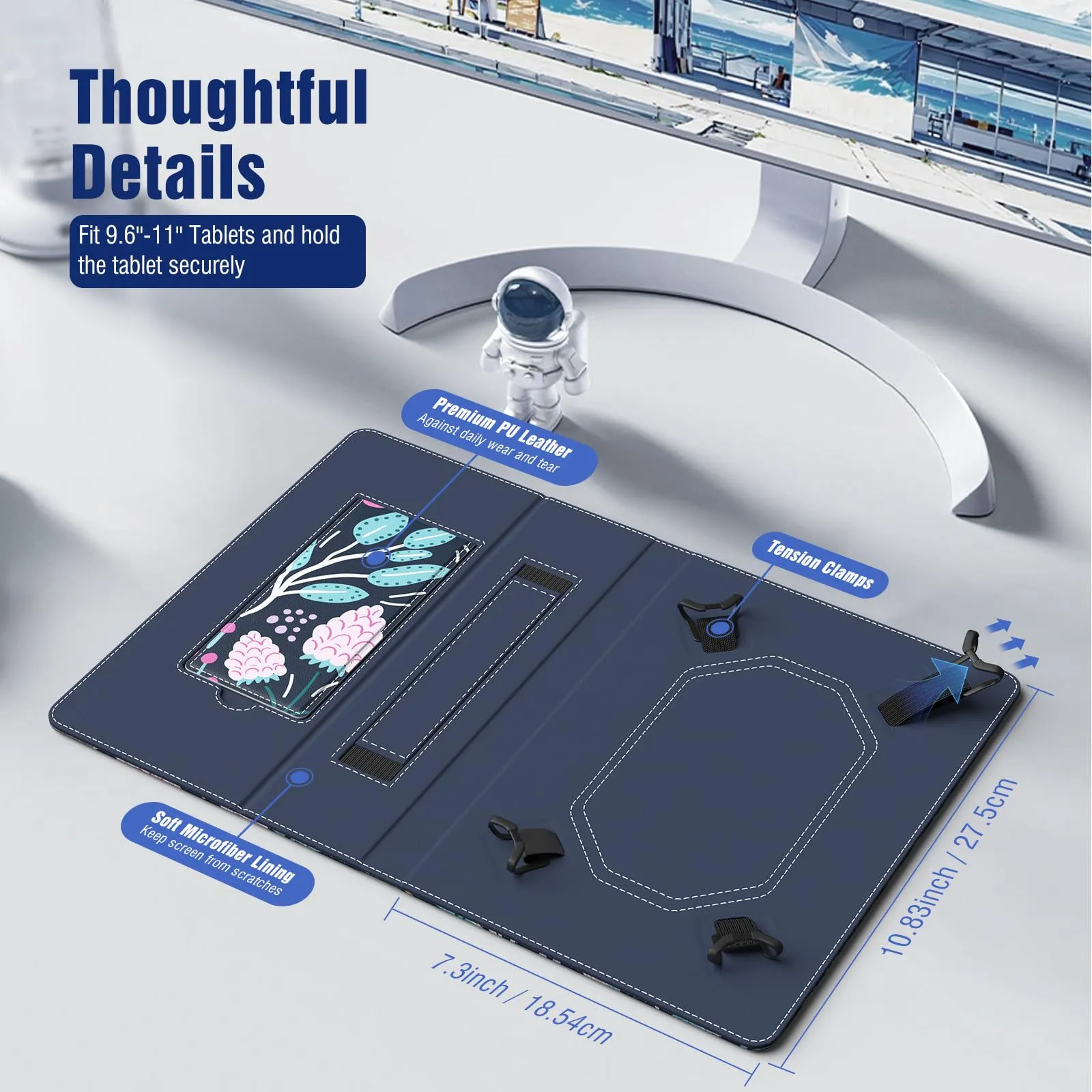 TiMOVO Custodia Universale per Tablet Android 10,1" con Anello per Penna - immagine 2