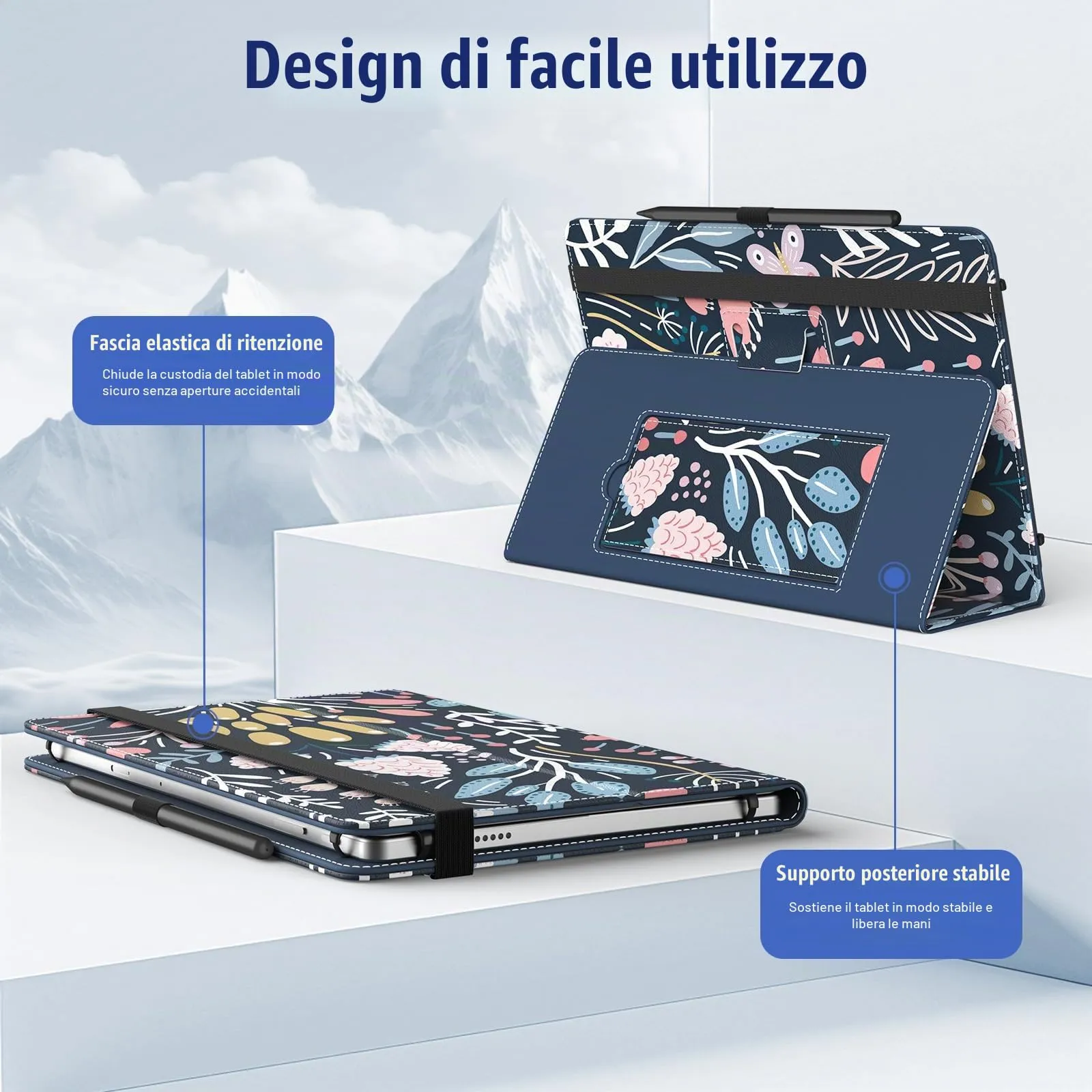 TiMOVO Custodia Universale per Tablet Android 10,1" con Anello per Penna - immagine 4