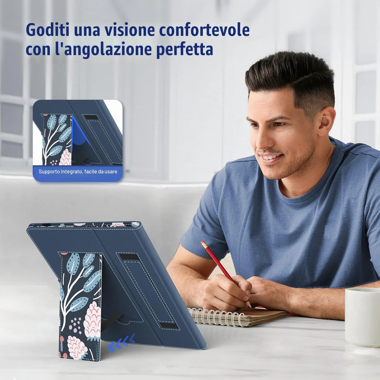 TiMOVO Custodia Universale per Tablet Android 10,1" con Anello per Penna - immagine 5