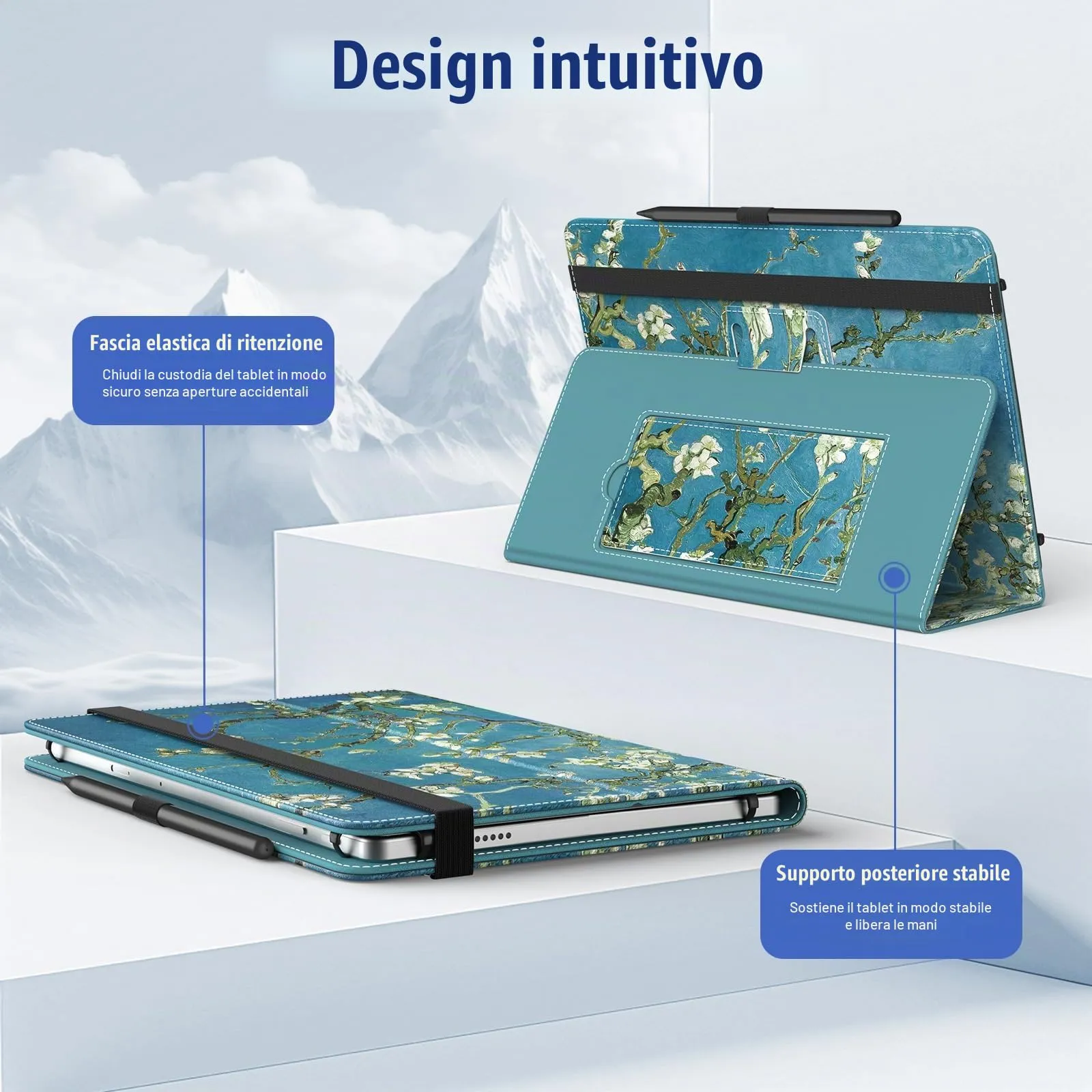 TiMOVO Custodia Universale per Tablet Android 10,1" con Anello per Penna - immagine 4