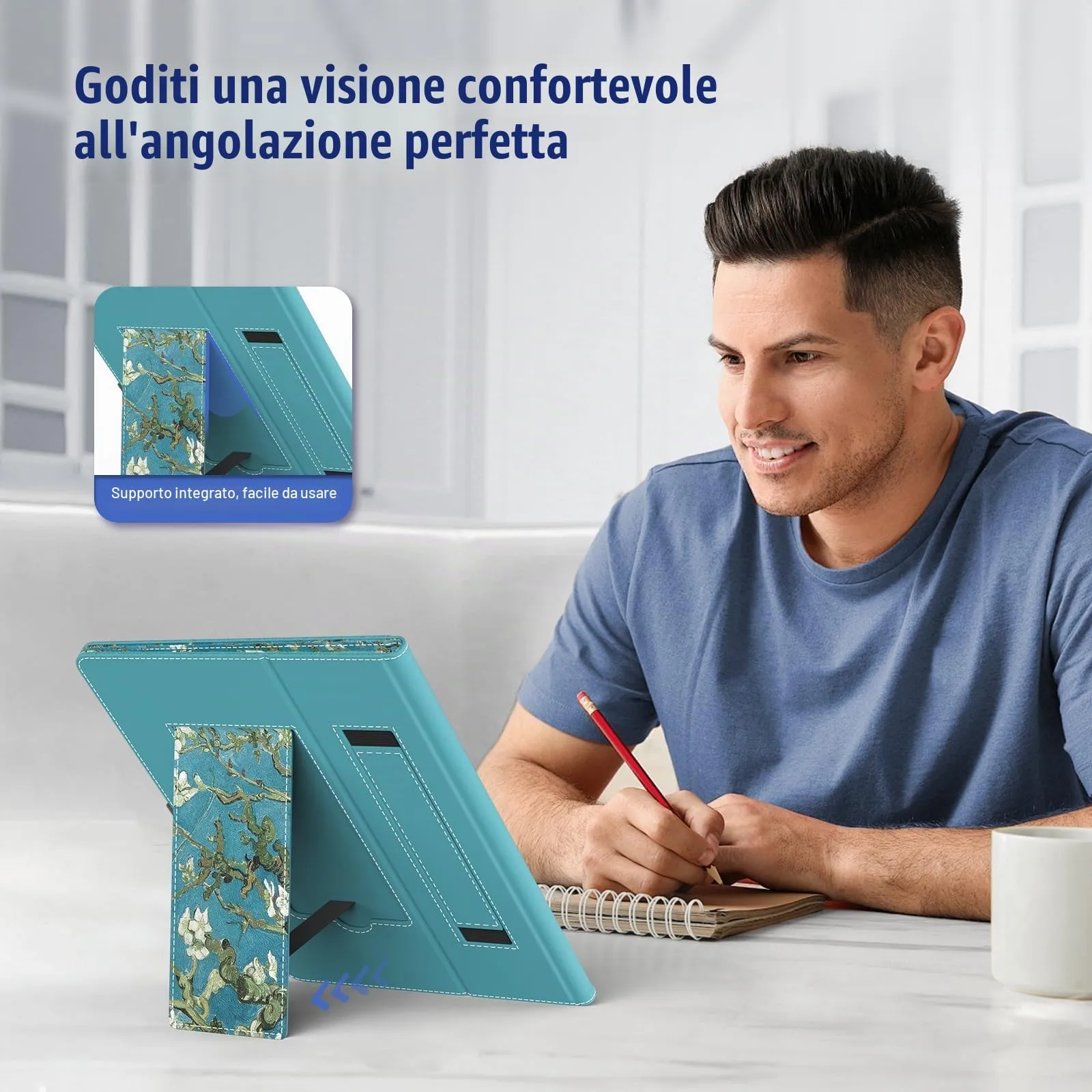 TiMOVO Custodia Universale per Tablet Android 10,1" con Anello per Penna - immagine 5