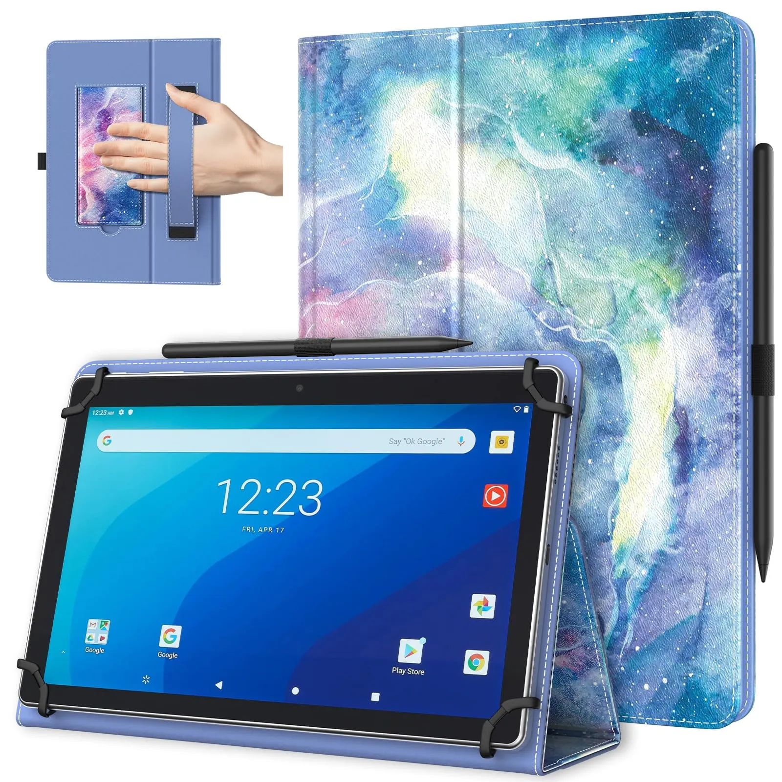 TiMOVO Custodia Universale per Tablet Android 9,6-11 Pollici con Anello per Penna - immagine 1