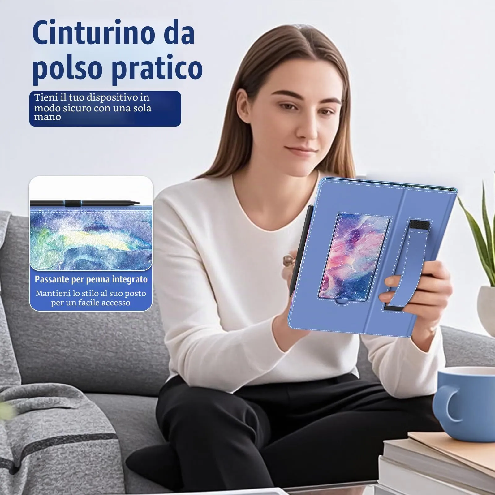 TiMOVO Custodia Universale per Tablet Android 9,6-11 Pollici con Anello per Penna - immagine 3