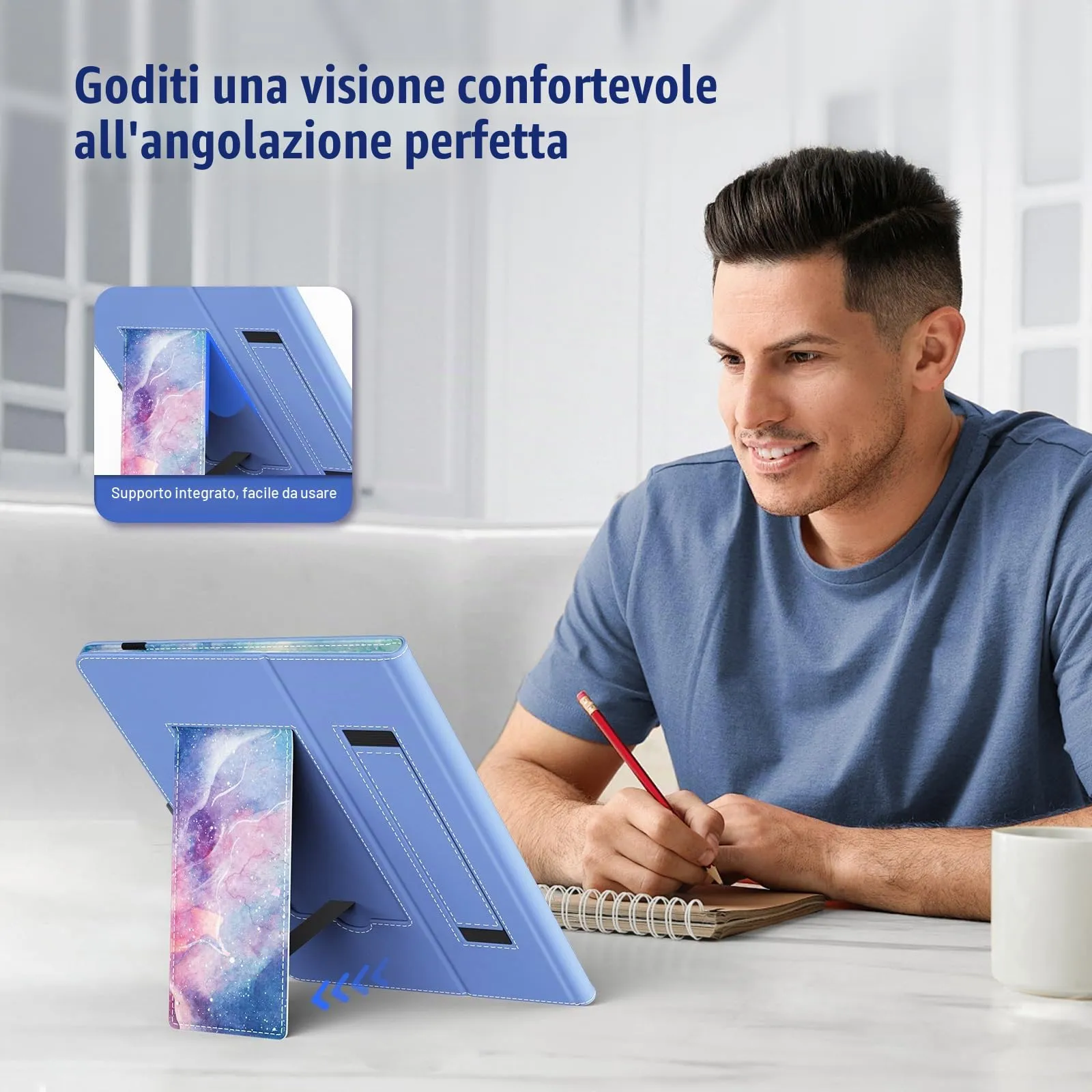 TiMOVO Custodia Universale per Tablet Android 9,6-11 Pollici con Anello per Penna - immagine 5