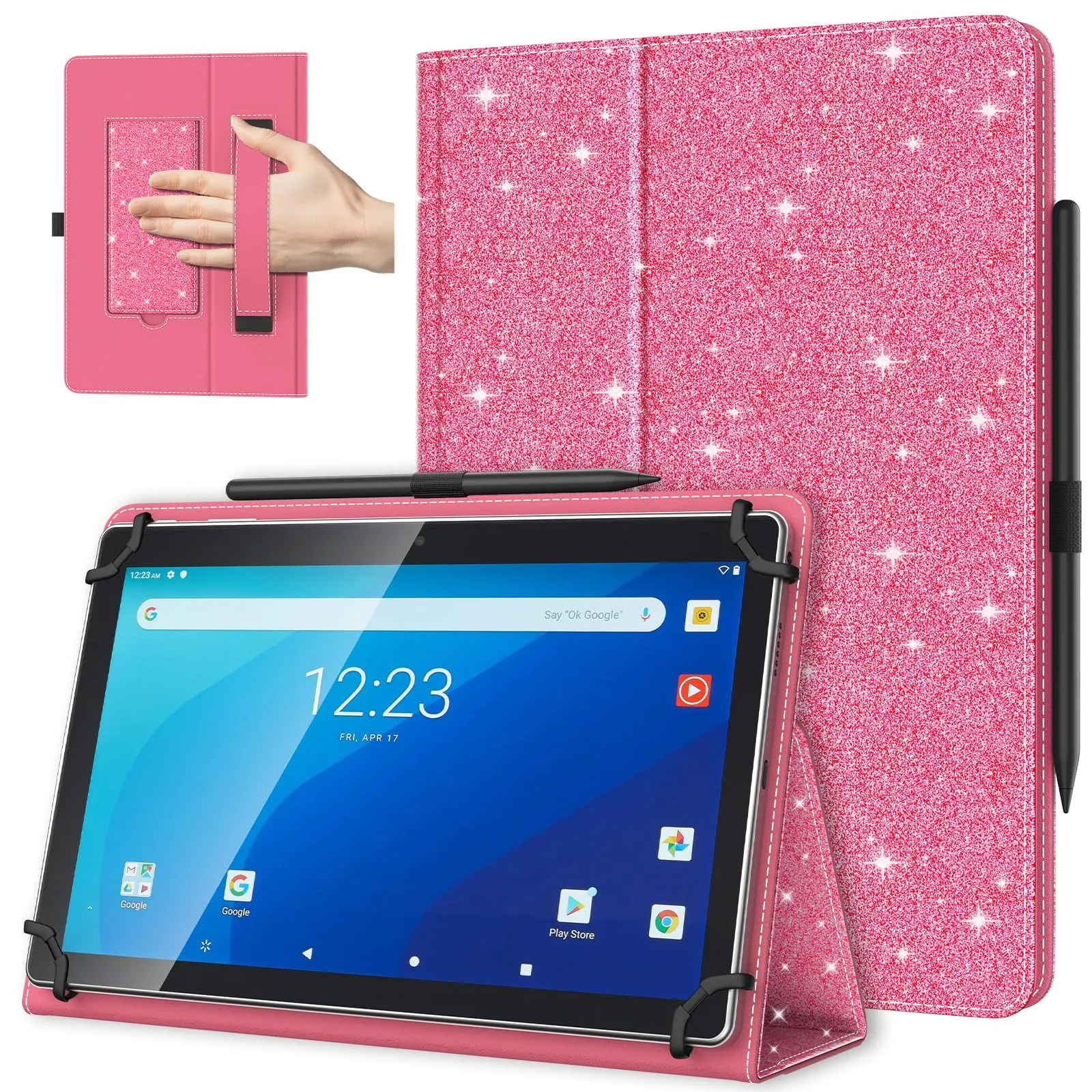 TiMOVO Custodia Universale per Tablet Android 10,1" con Portapenne - immagine 1