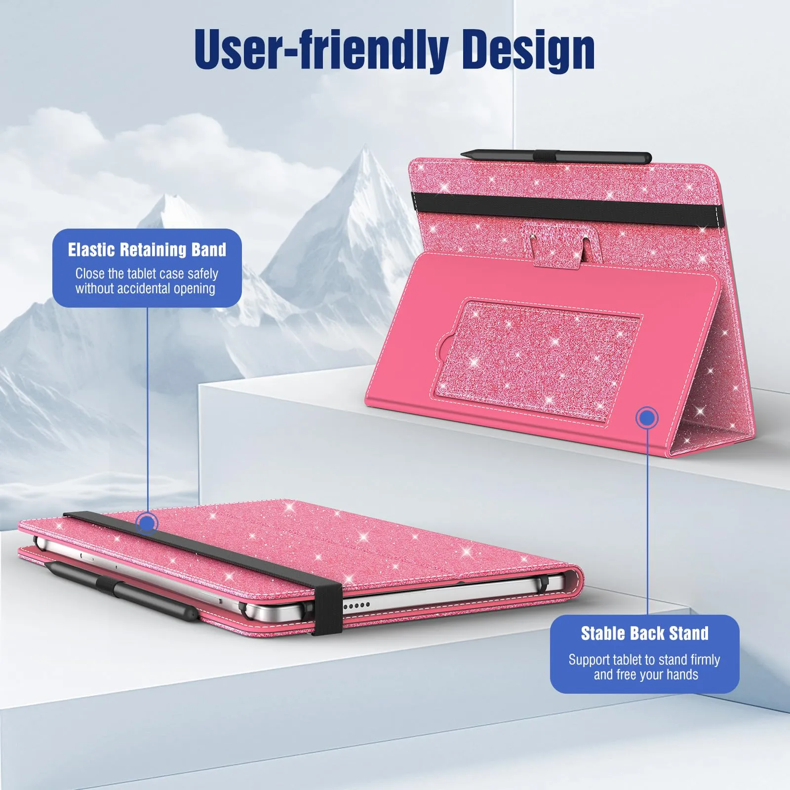 TiMOVO Custodia Universale per Tablet Android 10,1" con Portapenne - immagine 4