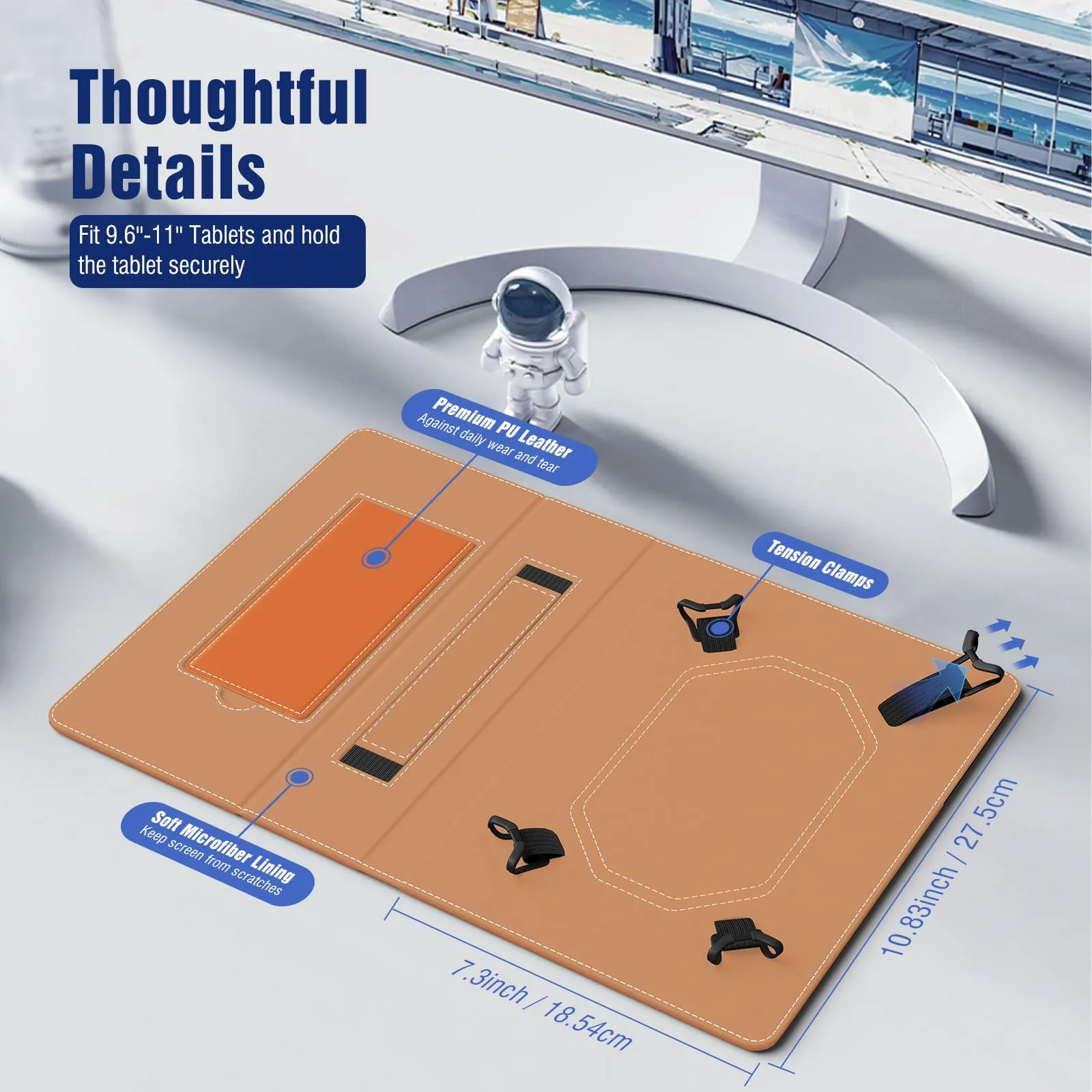 TiMOVO Custodia Universale per Tablet Android 10,1" con Anello per Penna - immagine 2
