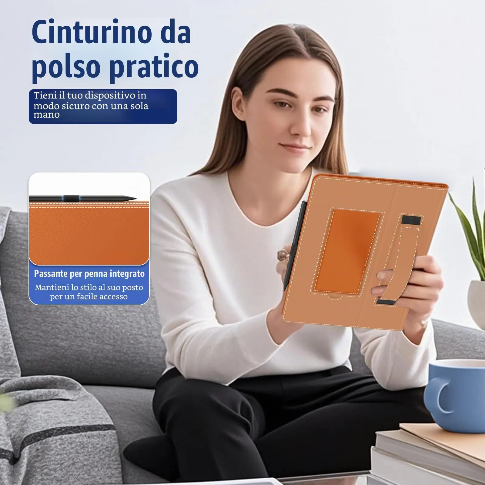 TiMOVO Custodia Universale per Tablet Android 10,1" con Anello per Penna - immagine 3