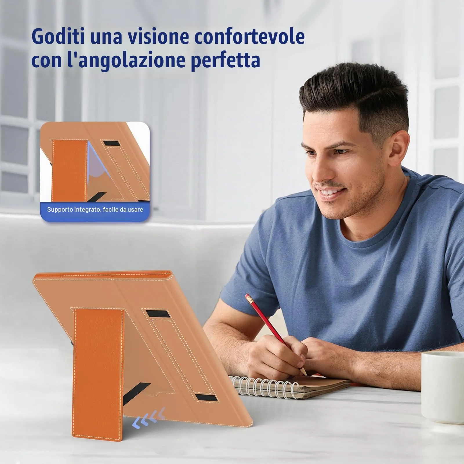 TiMOVO Custodia Universale per Tablet Android 10,1" con Anello per Penna - immagine 5
