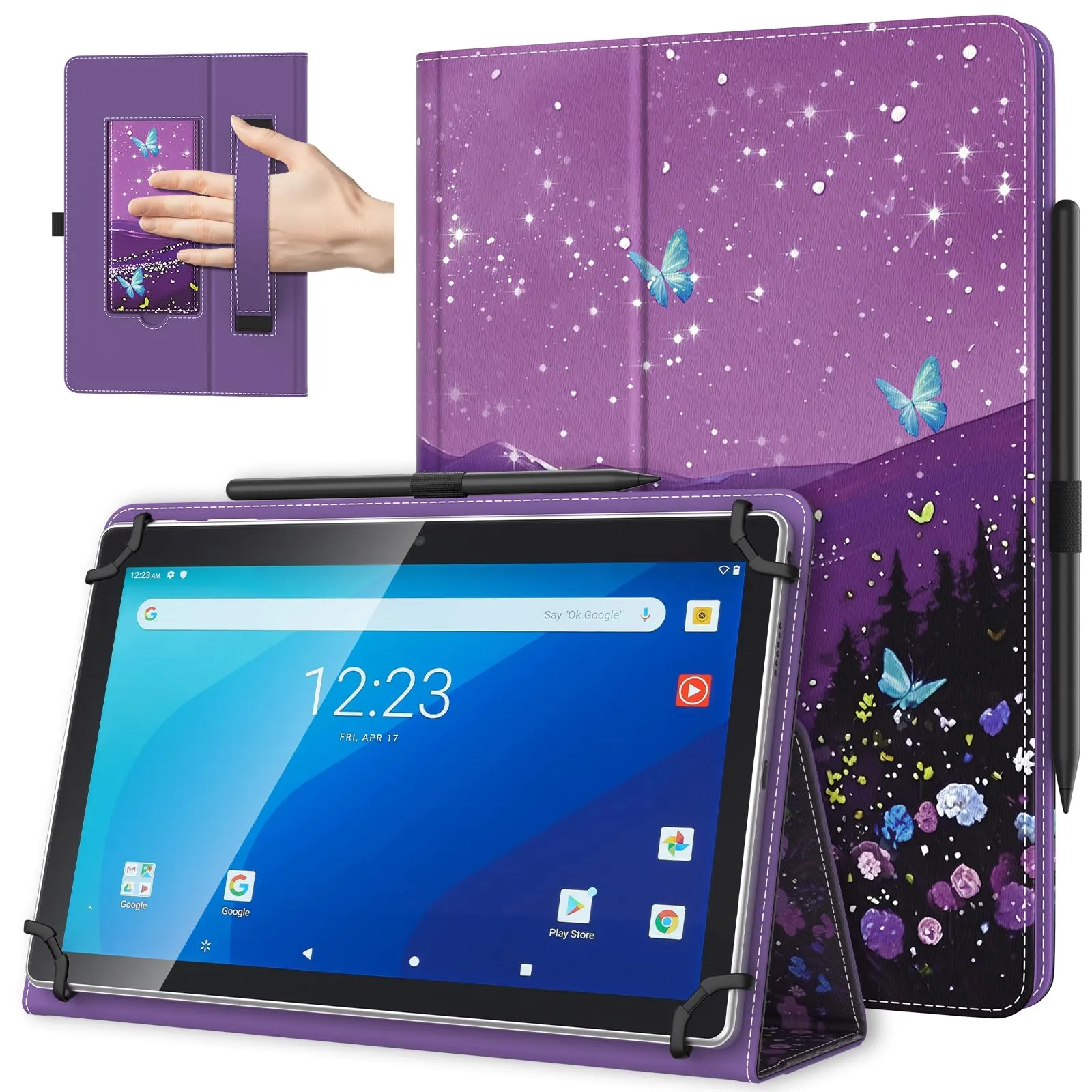 TiMOVO Custodia Universale per Tablet Android 9,6-11 pollici con Anello per Penna - immagine 1