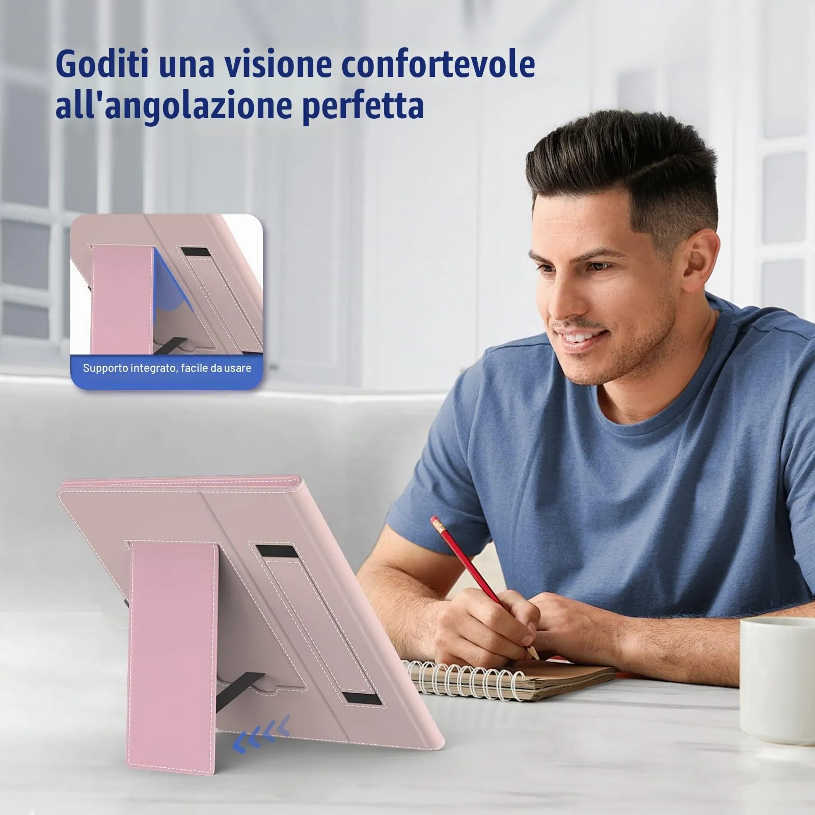 TiMOVO Custodia Universale per Tablet Android 10,1" con Anello per Penna - immagine 5