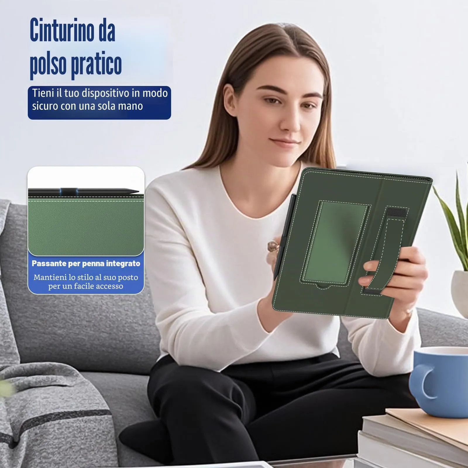 TiMOVO Custodia Universale per Tablet Android 10,1" con Anello per Penna - immagine 3