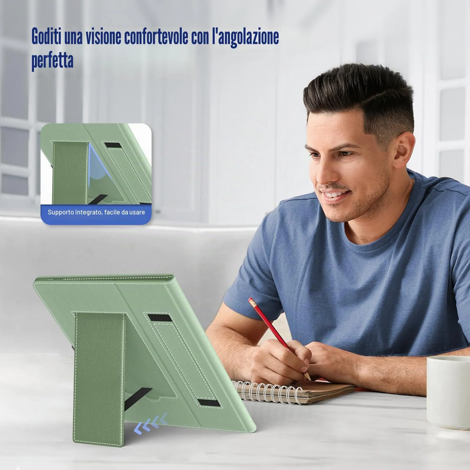 TiMOVO Custodia Universale per Tablet Android 10,1" con Anello per Penna - immagine 5