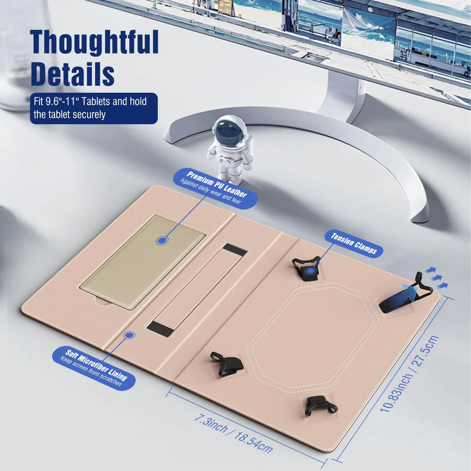 TiMOVO Custodia Universale per Tablet Android 10,1" con Anello per Penna - immagine 2