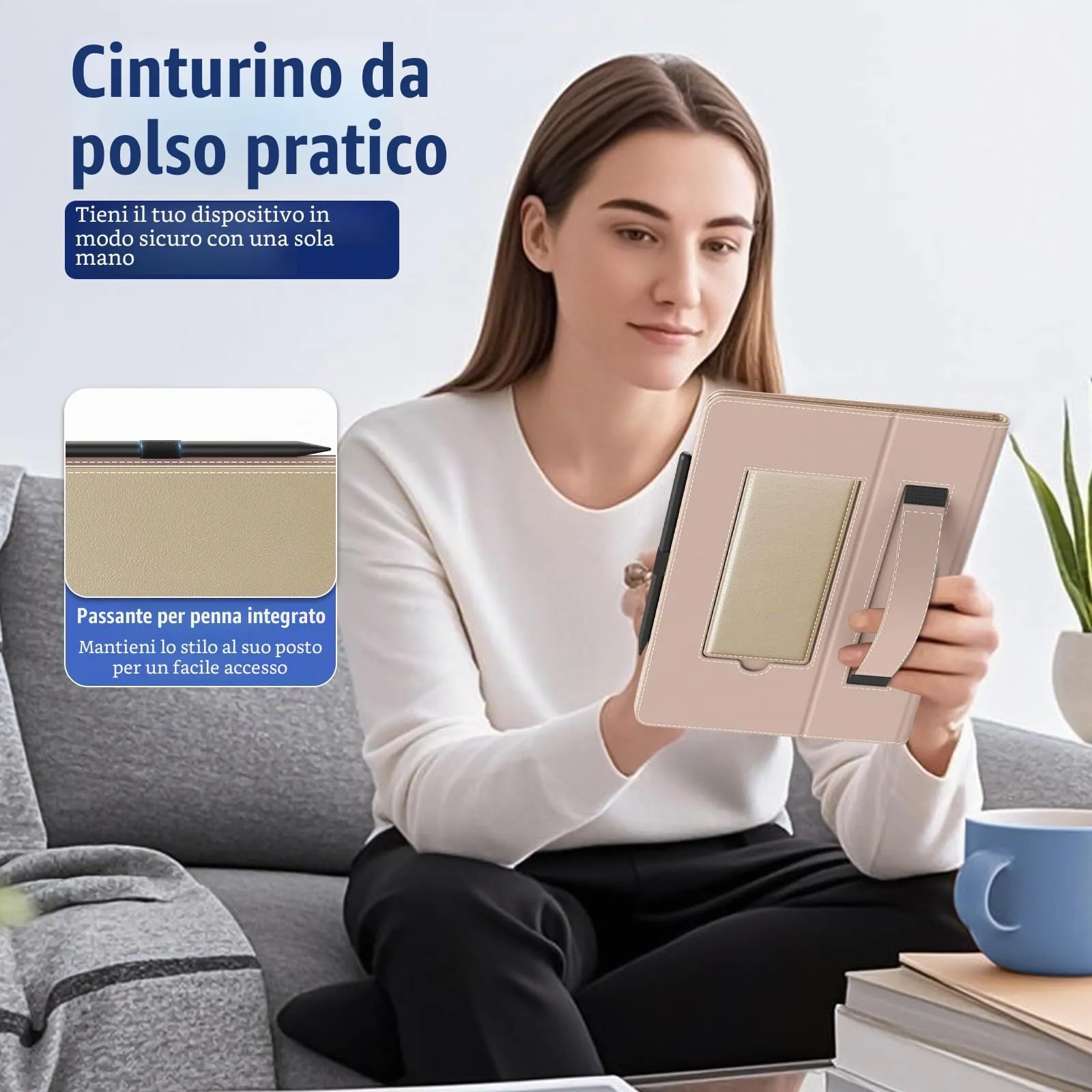 TiMOVO Custodia Universale per Tablet Android 10,1" con Anello per Penna - immagine 3