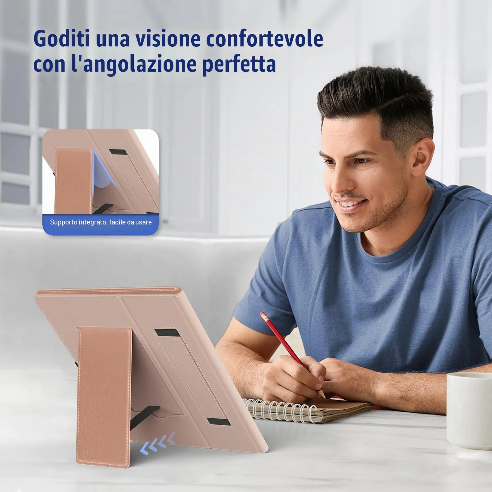 TiMOVO Custodia Universale per Tablet Android 10,1" con Anello per Penna - immagine 5