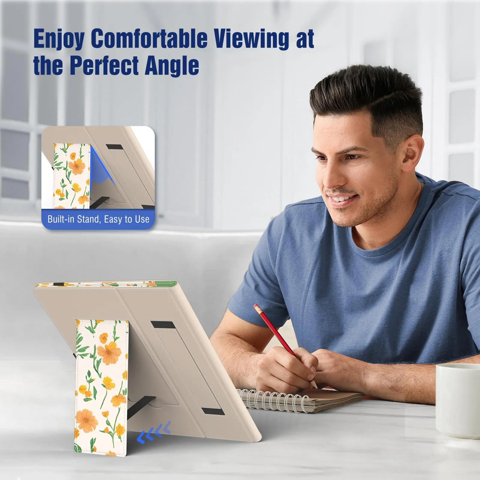 TiMOVO Custodia Universale per Tablet Android 9,6-11 Pollici con Portapenne - immagine 6