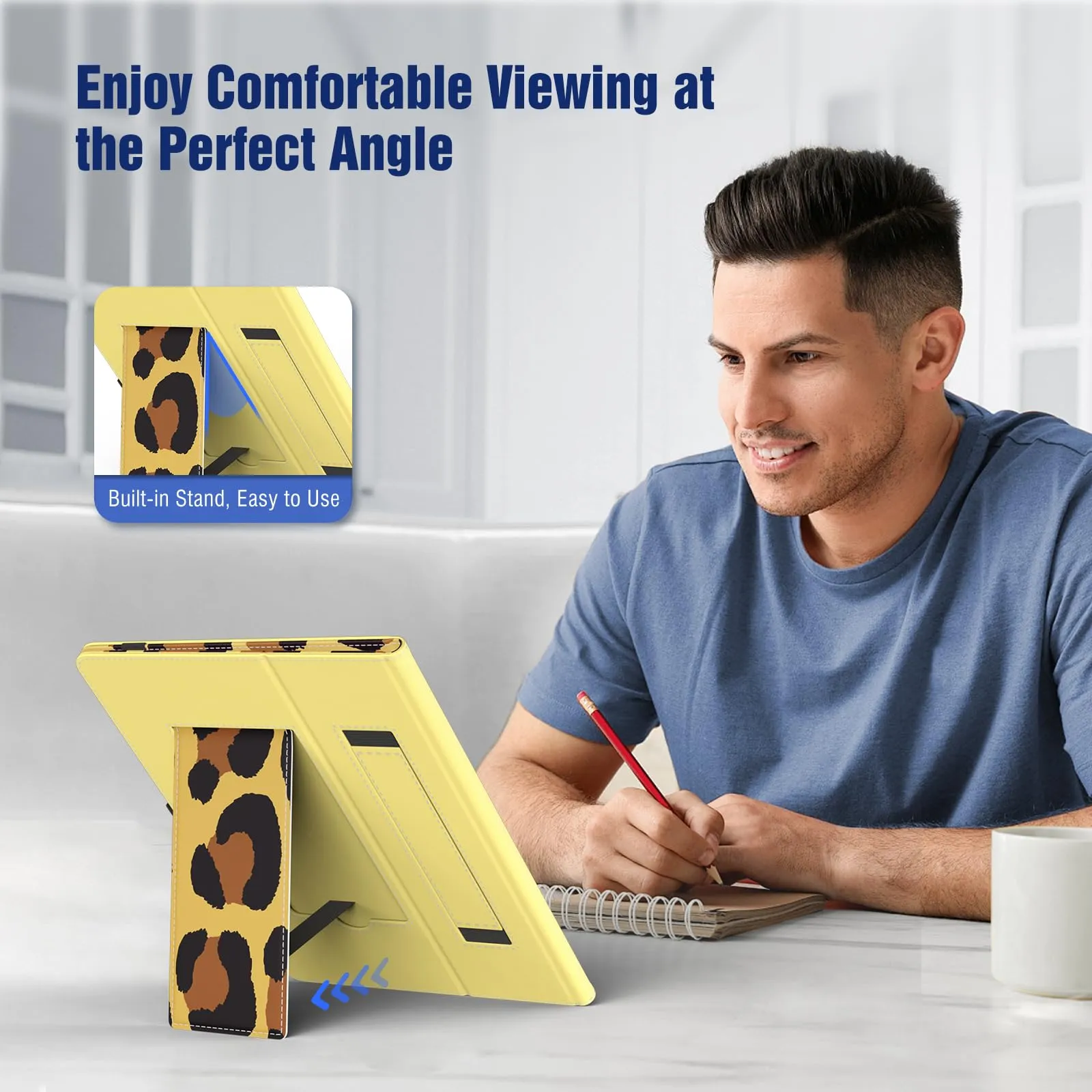 TiMOVO Custodia Universale per Tablet Android 10,1 Pollici con Anello per Penna - immagine 5