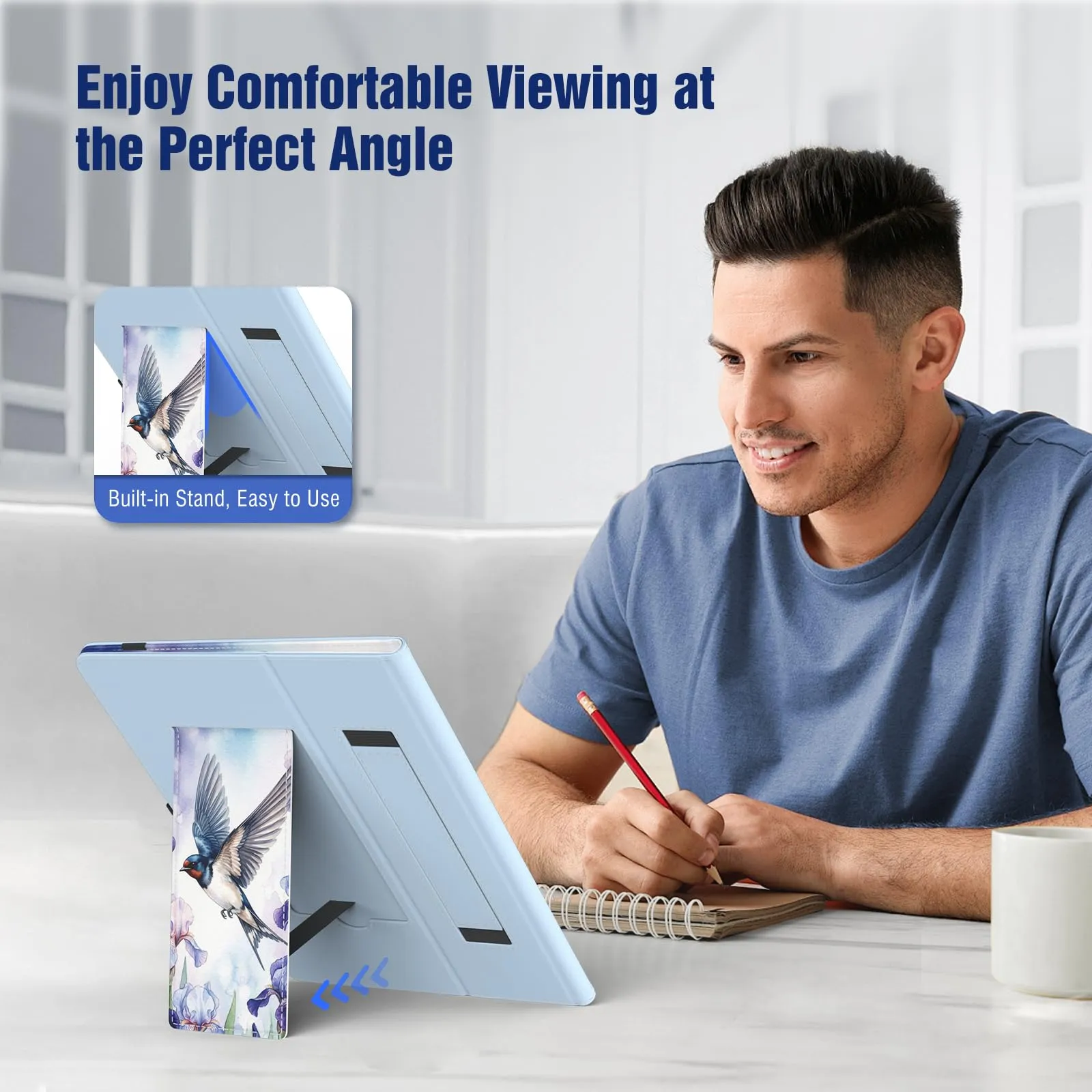 TiMOVO Custodia Universale per Tablet Android 10,1 Pollici con Anello per Penna - immagine 6