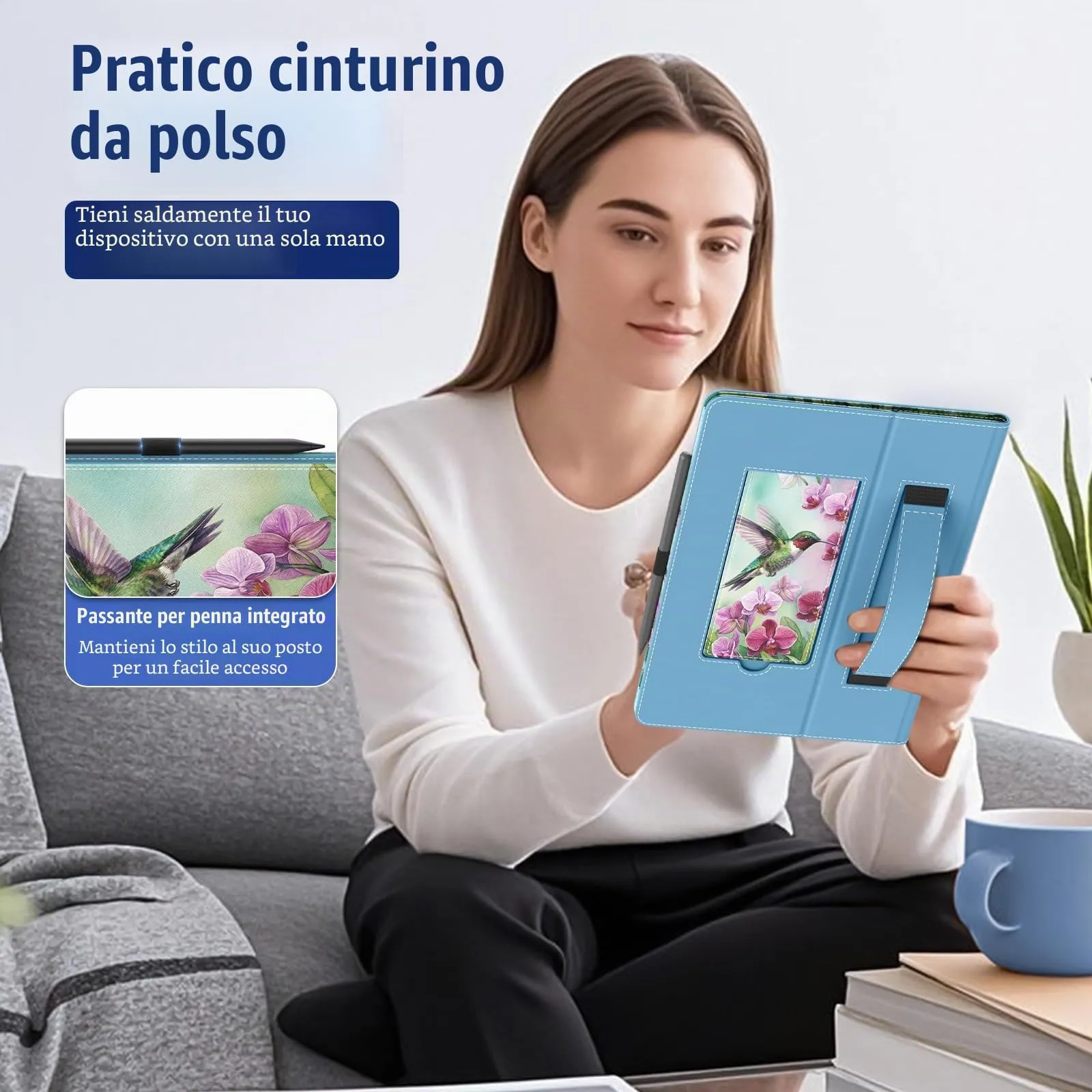 TiMOVO Custodia Universale per Tablet Android 10,1" con Anello per Penna - immagine 4