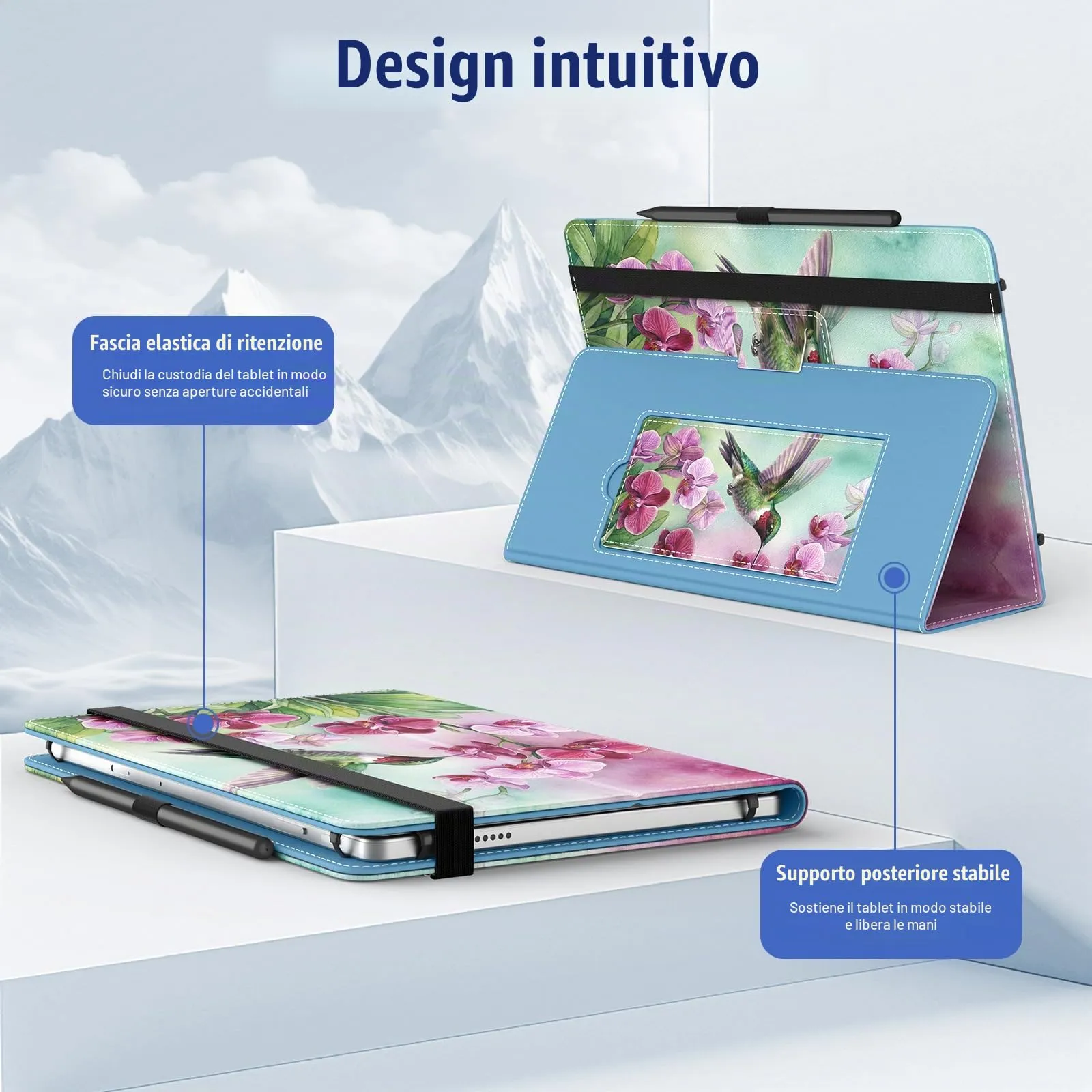 TiMOVO Custodia Universale per Tablet Android 10,1" con Anello per Penna - immagine 5