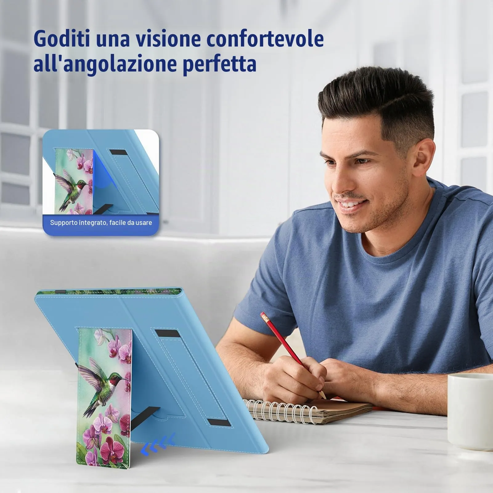 TiMOVO Custodia Universale per Tablet Android 10,1" con Anello per Penna - immagine 6