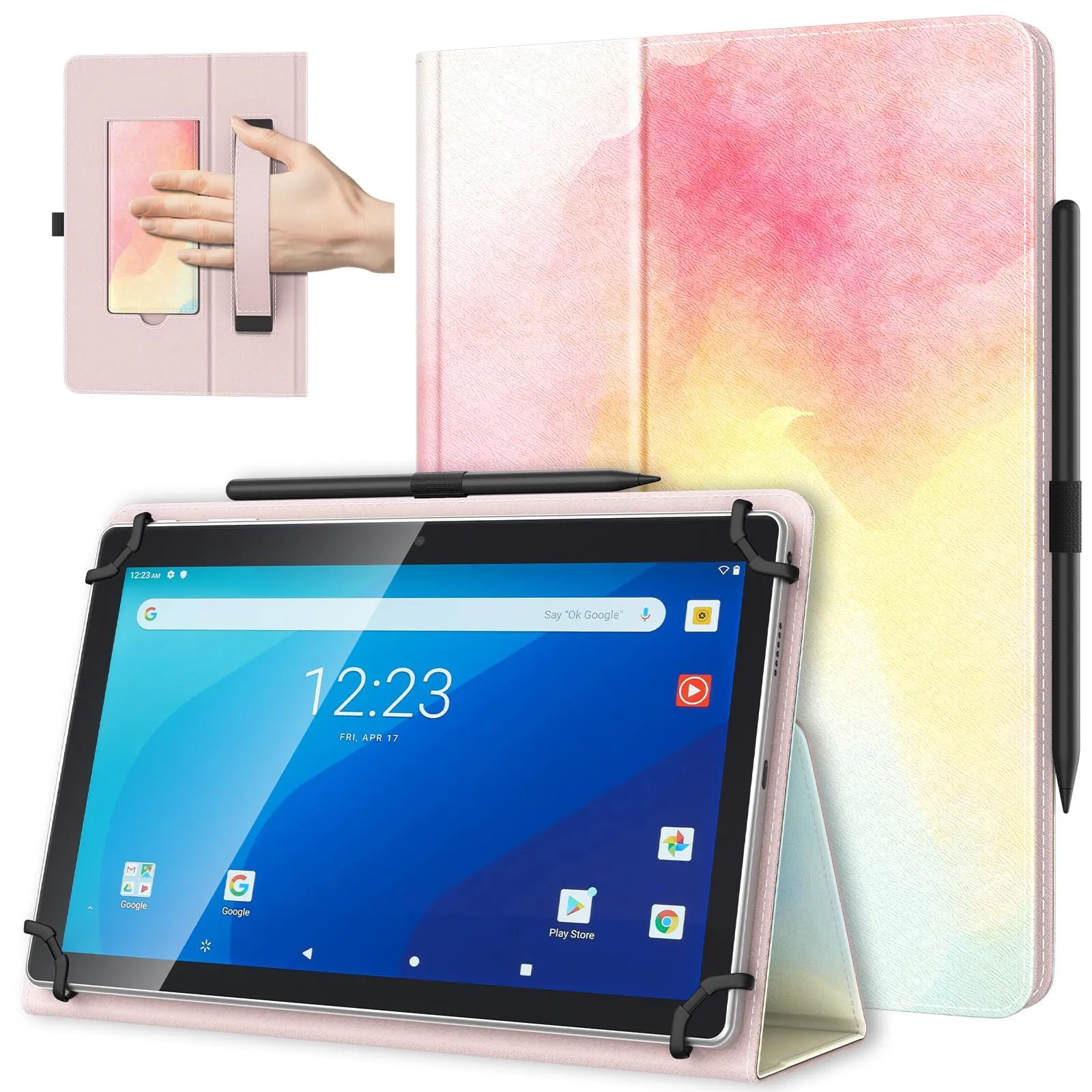 TiMOVO Custodia Universale per Tablet Android 10,1" con Anello per Penna - immagine 1
