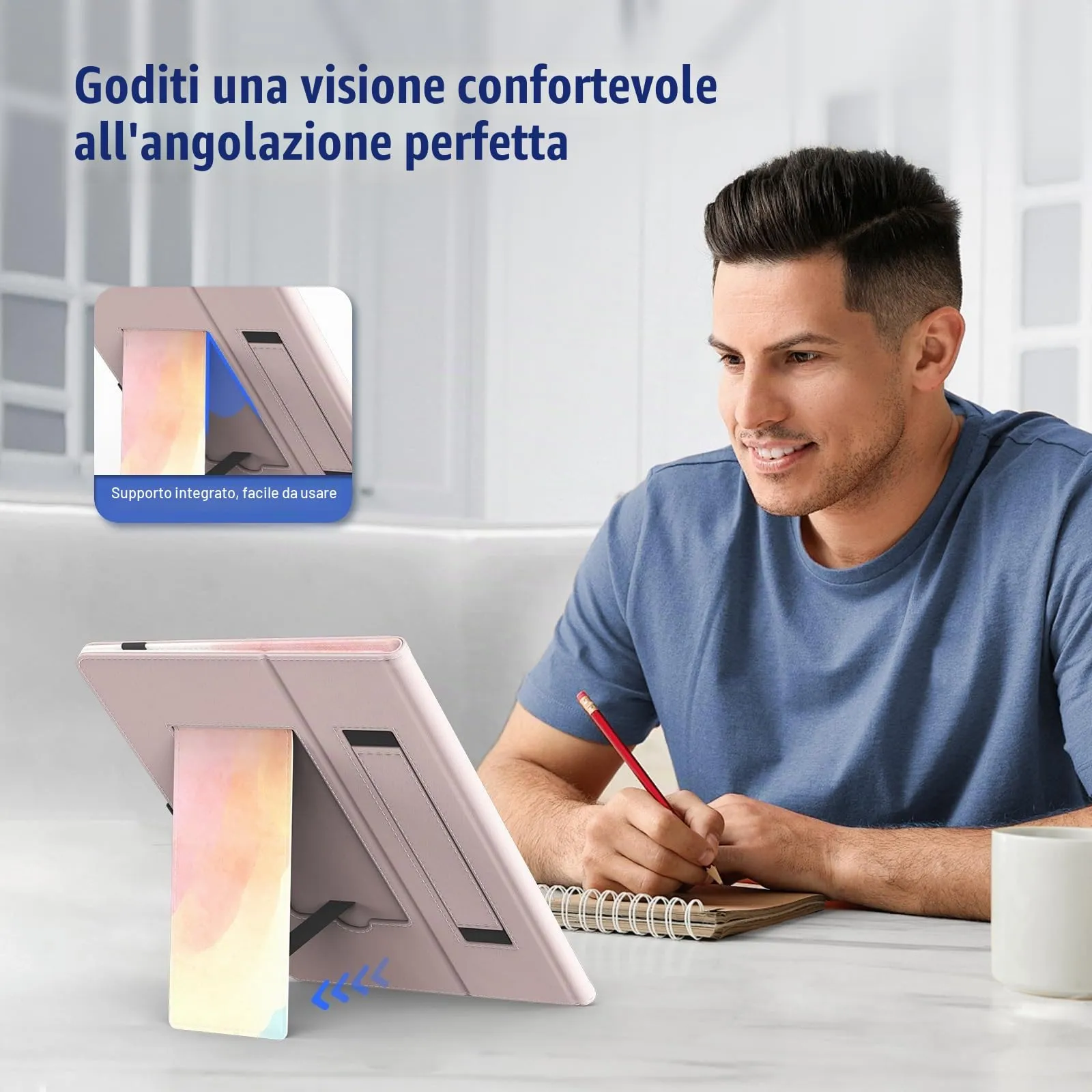 TiMOVO Custodia Universale per Tablet Android 10,1" con Anello per Penna - immagine 5