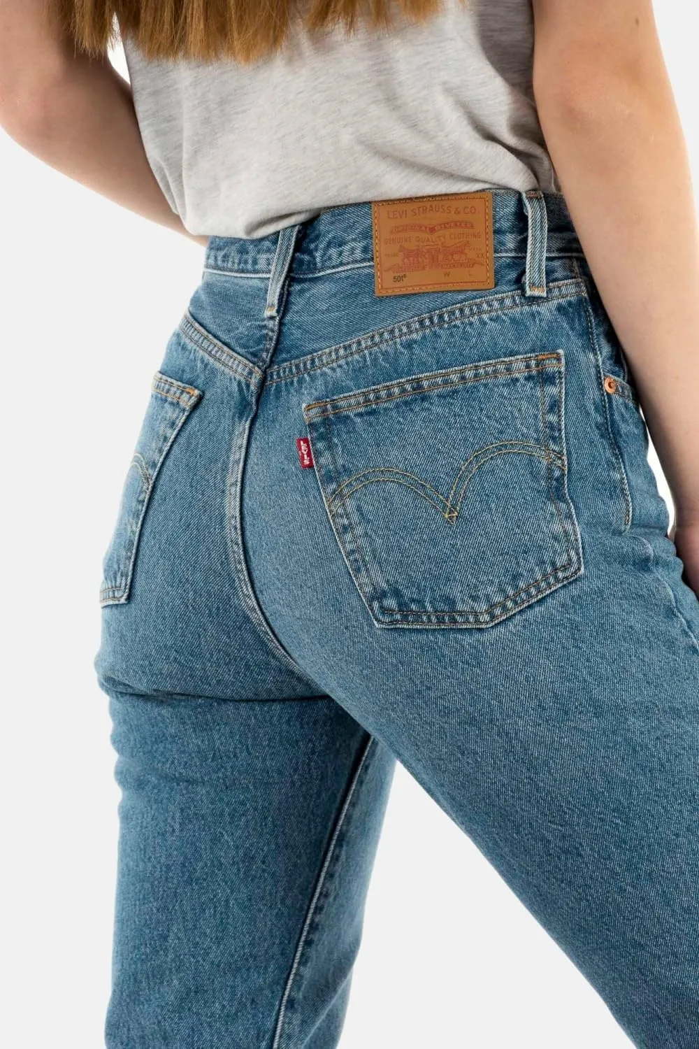 Levi's 501 Crop Jeans Donna, Medium Indigo Worn In, 23W / 26L - immagine 3