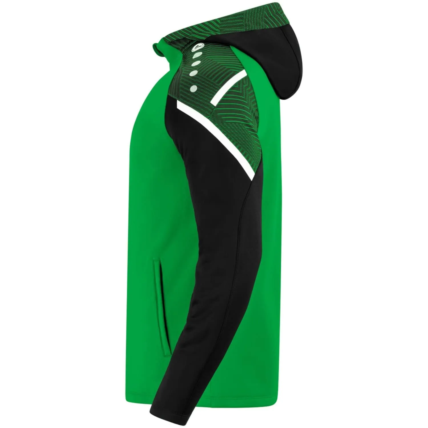 JAKO Giacca con cappuccio Performance Uomo, Verde chiaro/Nero, XL - immagine 4