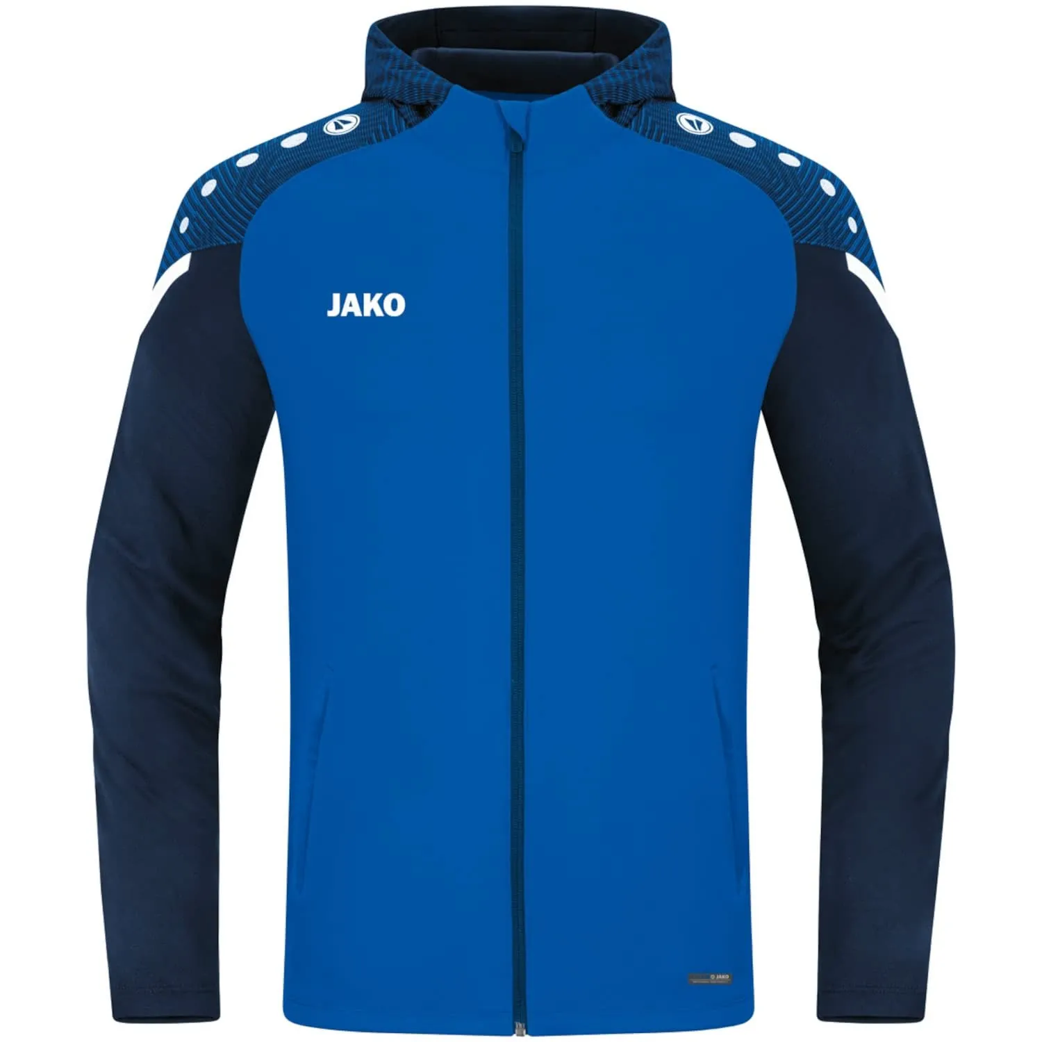 JAKO Giacca con cappuccio Performance, Arancione Fluo/Bianco/Marino, M, 6897 - immagine 1