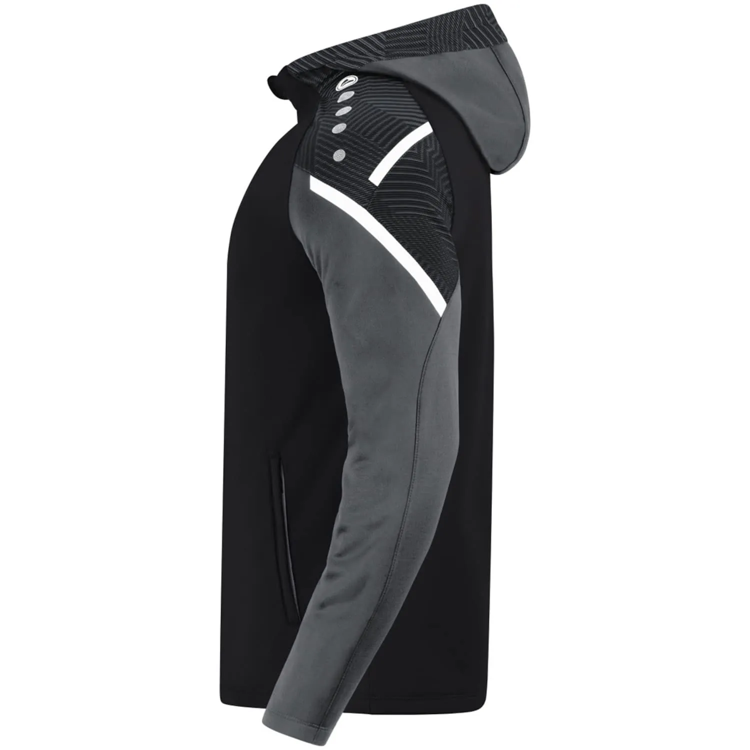 JAKO Giacca con Cappuccio Performance 6822 Nero/Antracite Chiaro XXL - immagine 5