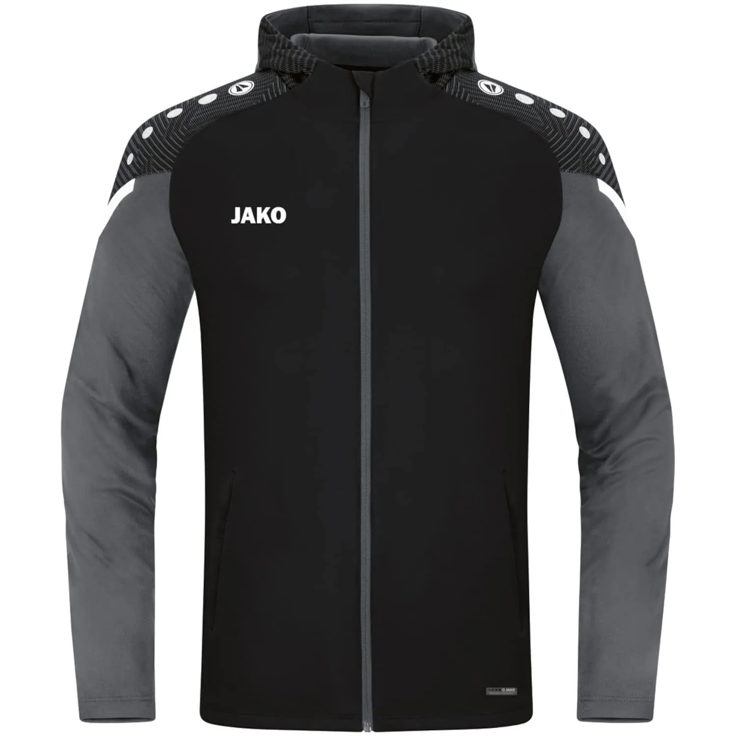 JAKO Giacca con cappuccio Performance, Nero/Giallo Morbido, 4XL - immagine 1