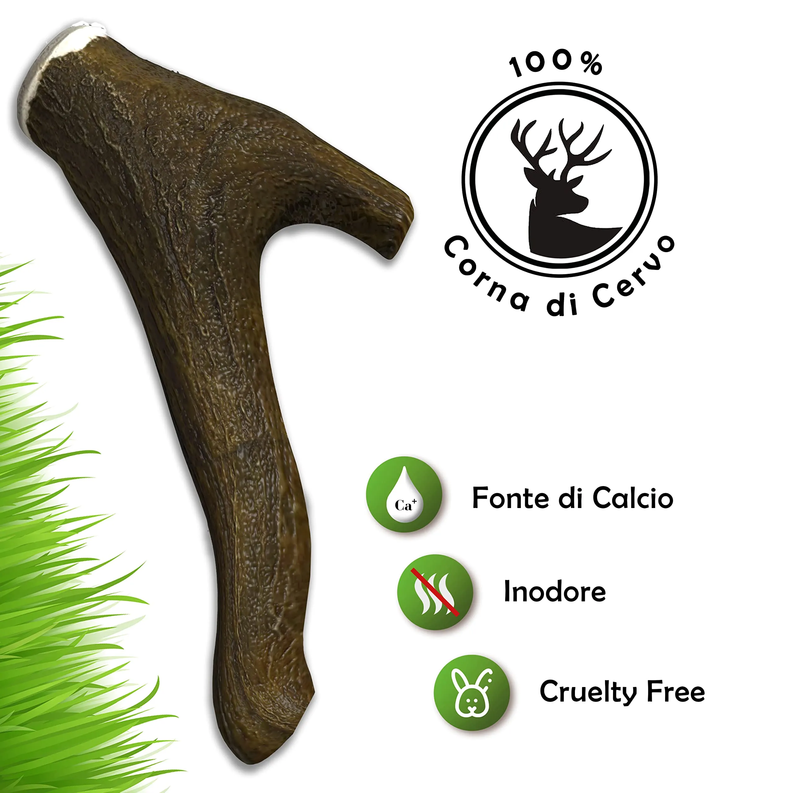 Zomapet Corno di Cervo per Cani Naturale (XL) - immagine 2