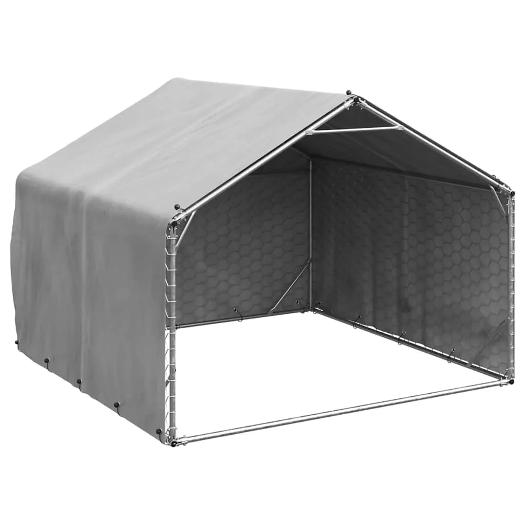 vidaXL Cuccia per cani da esterno con copertura 200x200x150 cm - immagine 1