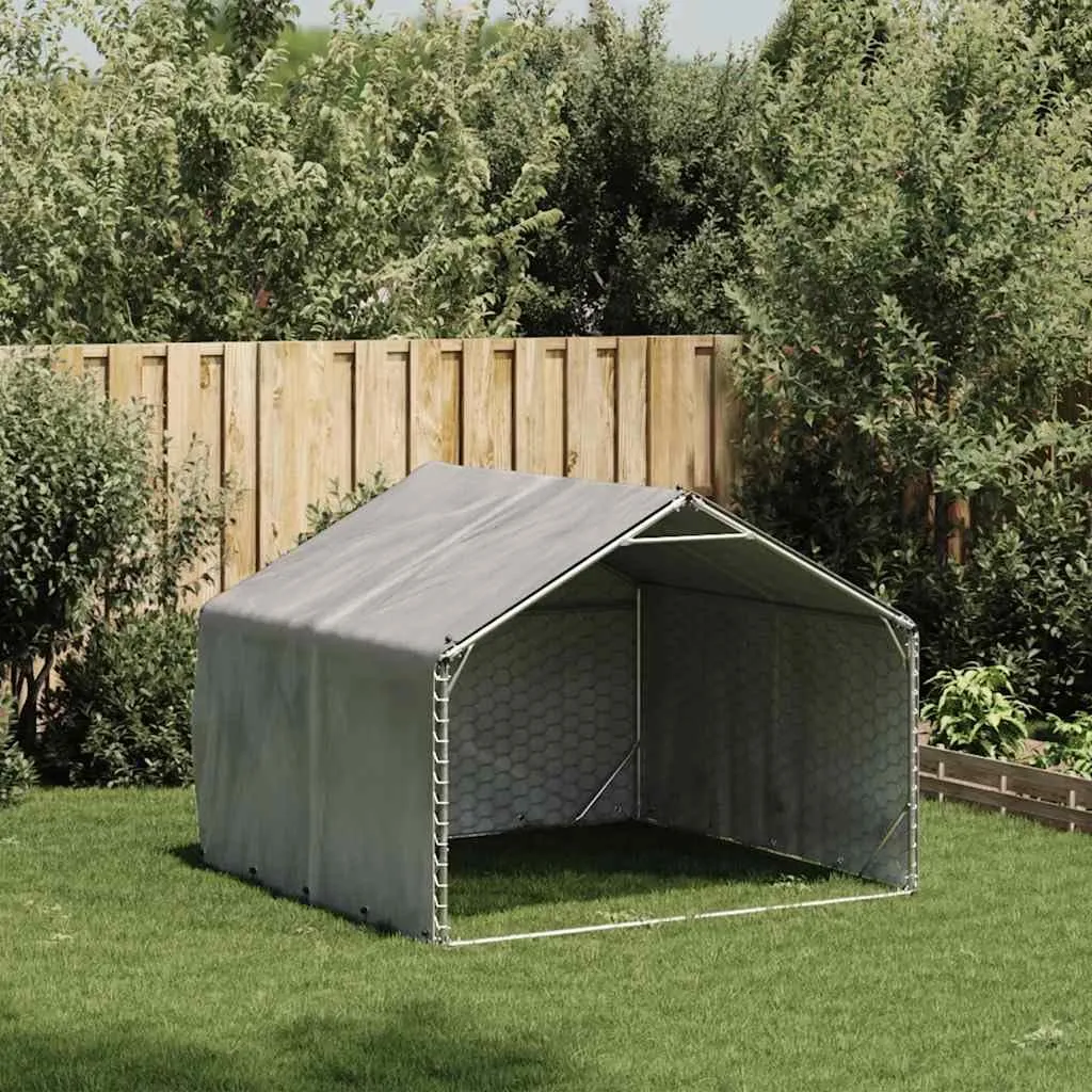 vidaXL Cuccia per cani da esterno con copertura 200x200x150 cm - immagine 2