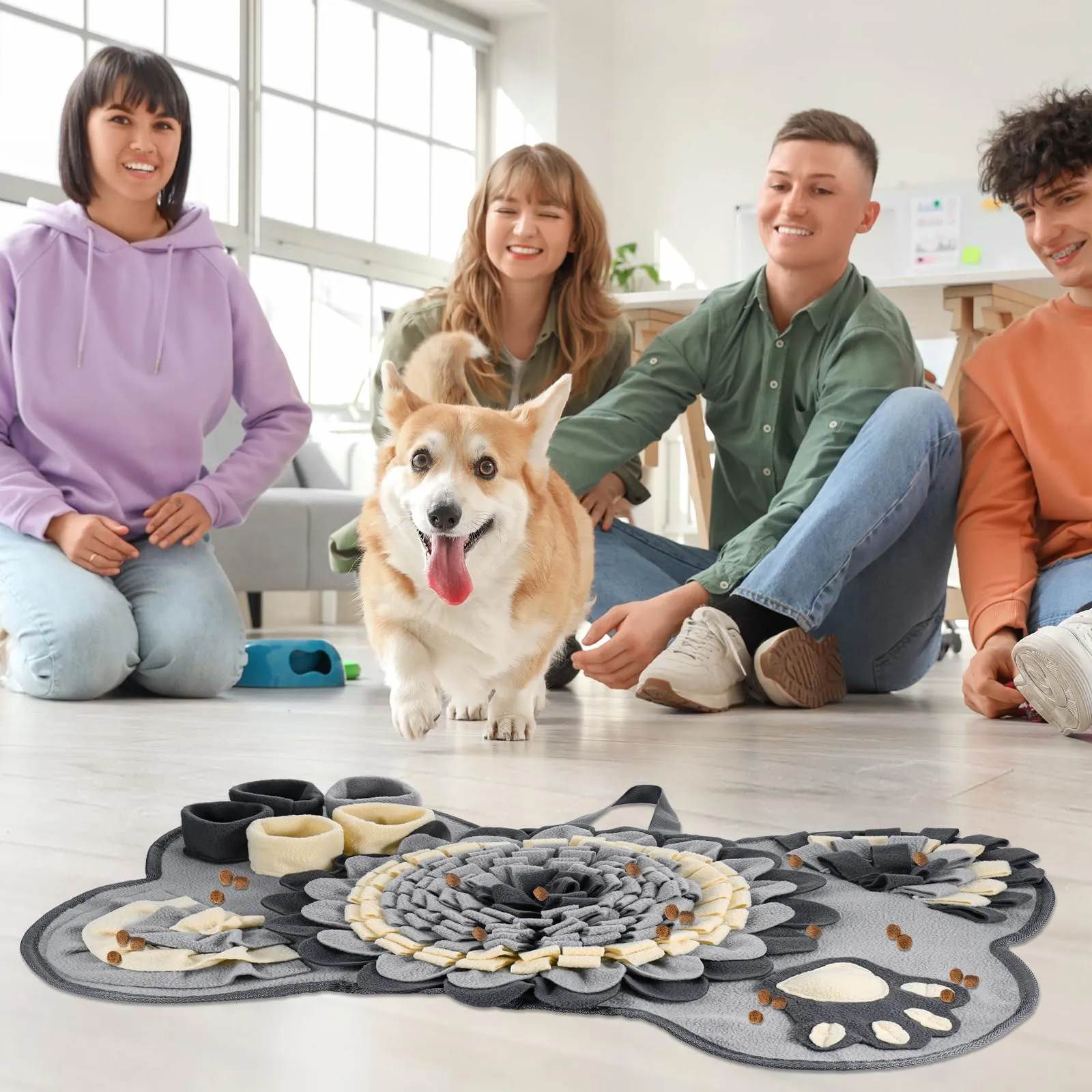 Zocipro Tappeto Olfattivo per Cani, 64x43 cm, Antiscivolo - immagine 8
