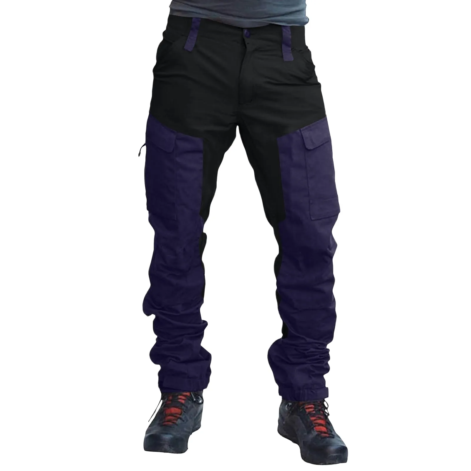 MOKBAY Pantaloni Trekking Uomo Tattici Cargo Impermeabili Slim Fit, XL - immagine 4