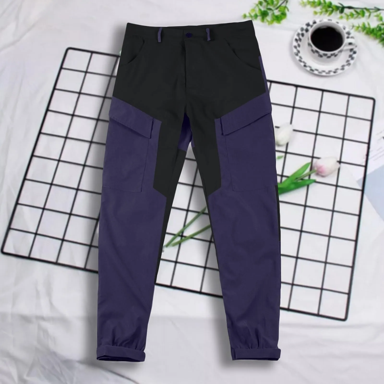 MOKBAY Pantaloni Cargo Militari Impermeabili da Lavoro e Moto, 3XL - immagine 3