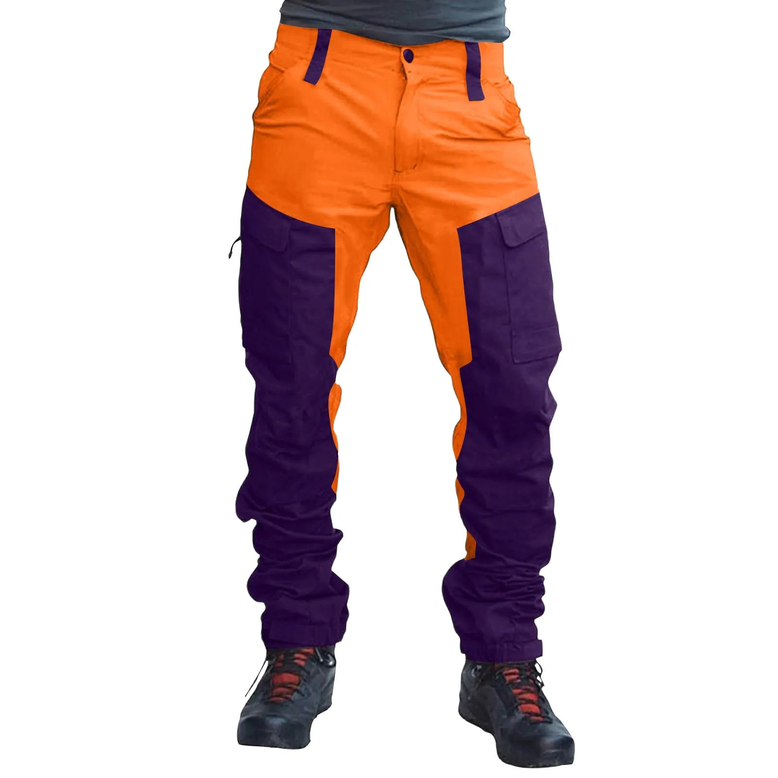 MOKBAY Pantaloni Trekking Cargo Uomo Impermeabili Slim Fit, M - immagine 4