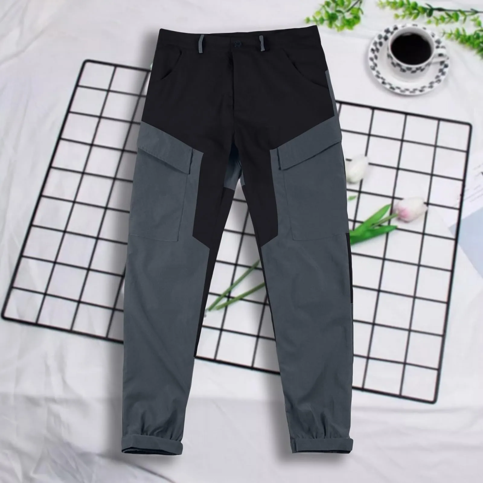 MOKBAY Pantaloni Cargo Uomo Tattici da Lavoro e Trekking, 4XL - immagine 3