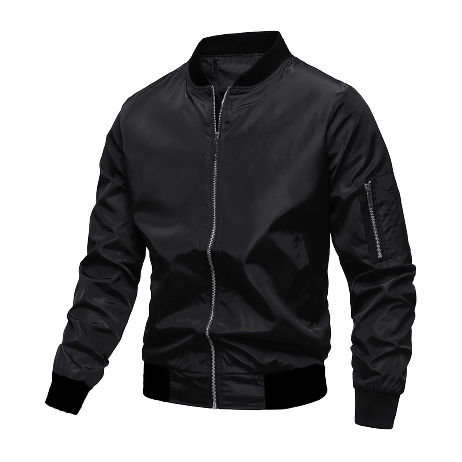 Giacca Bomber Uomo Leggera Primaverile Casual Sport Baseball - immagine 1