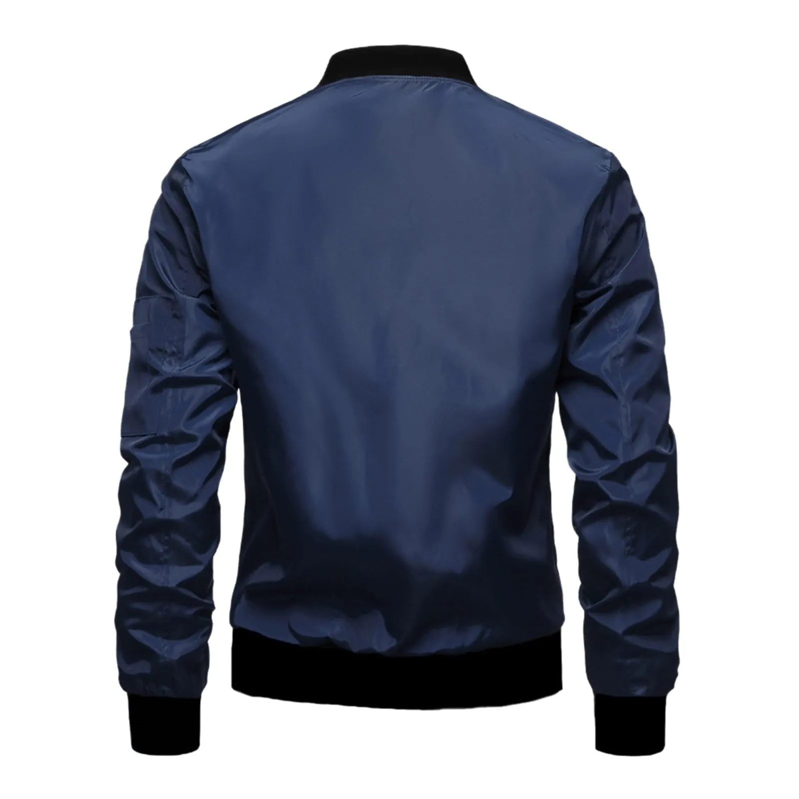 Generic Giacca Bomber Primaverile Uomo Antivento Leggera Casual Marina Militare - immagine 2