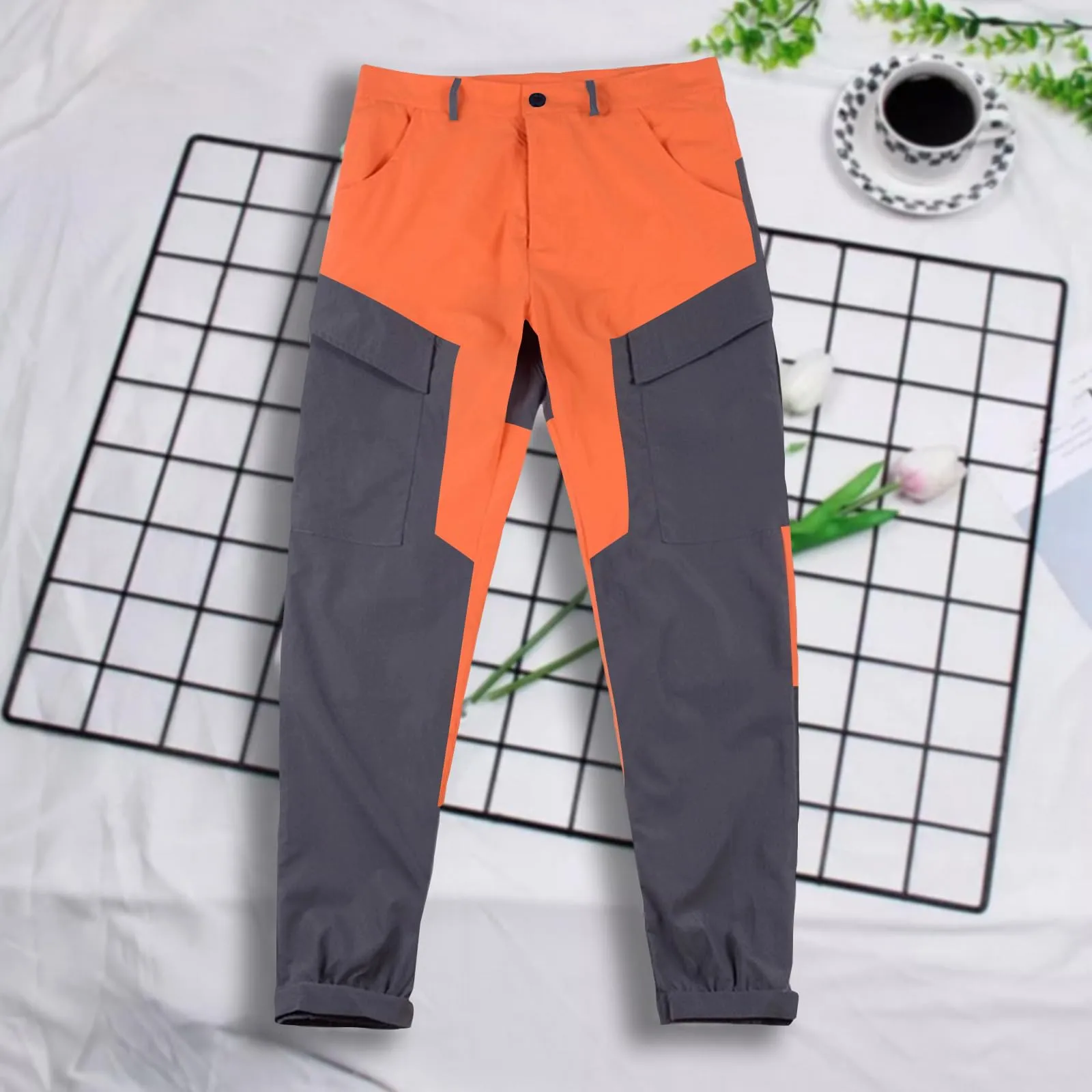 MOKBAY Pantaloni Lavoro Uomo Invernali Impermeabili Slim Fit Tattici Cargo, L - immagine 3