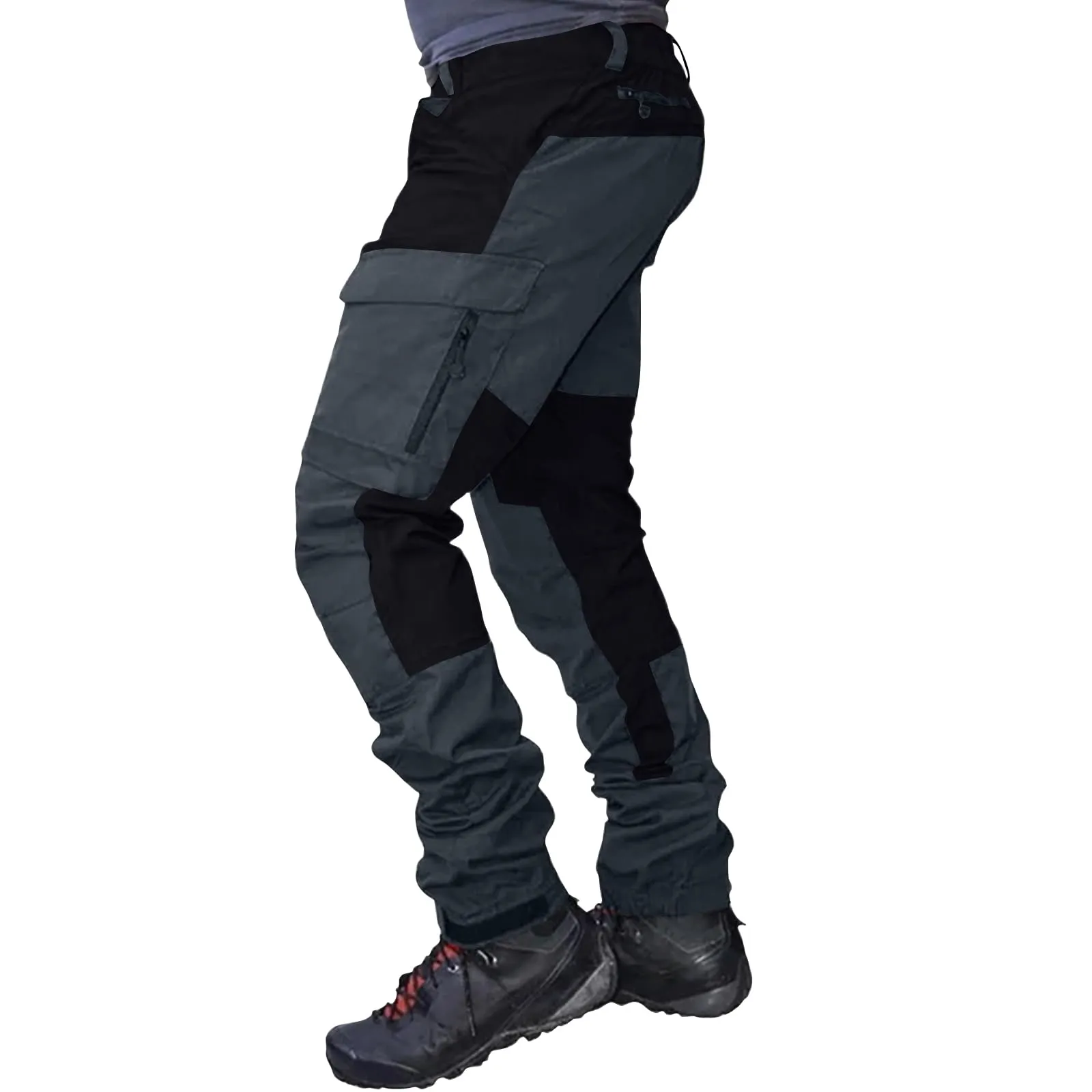 MOKBAY Pantaloni Cargo da Uomo Militari Slim Fit per Lavoro Edilizia e Trekking, 5XL - immagine 2
