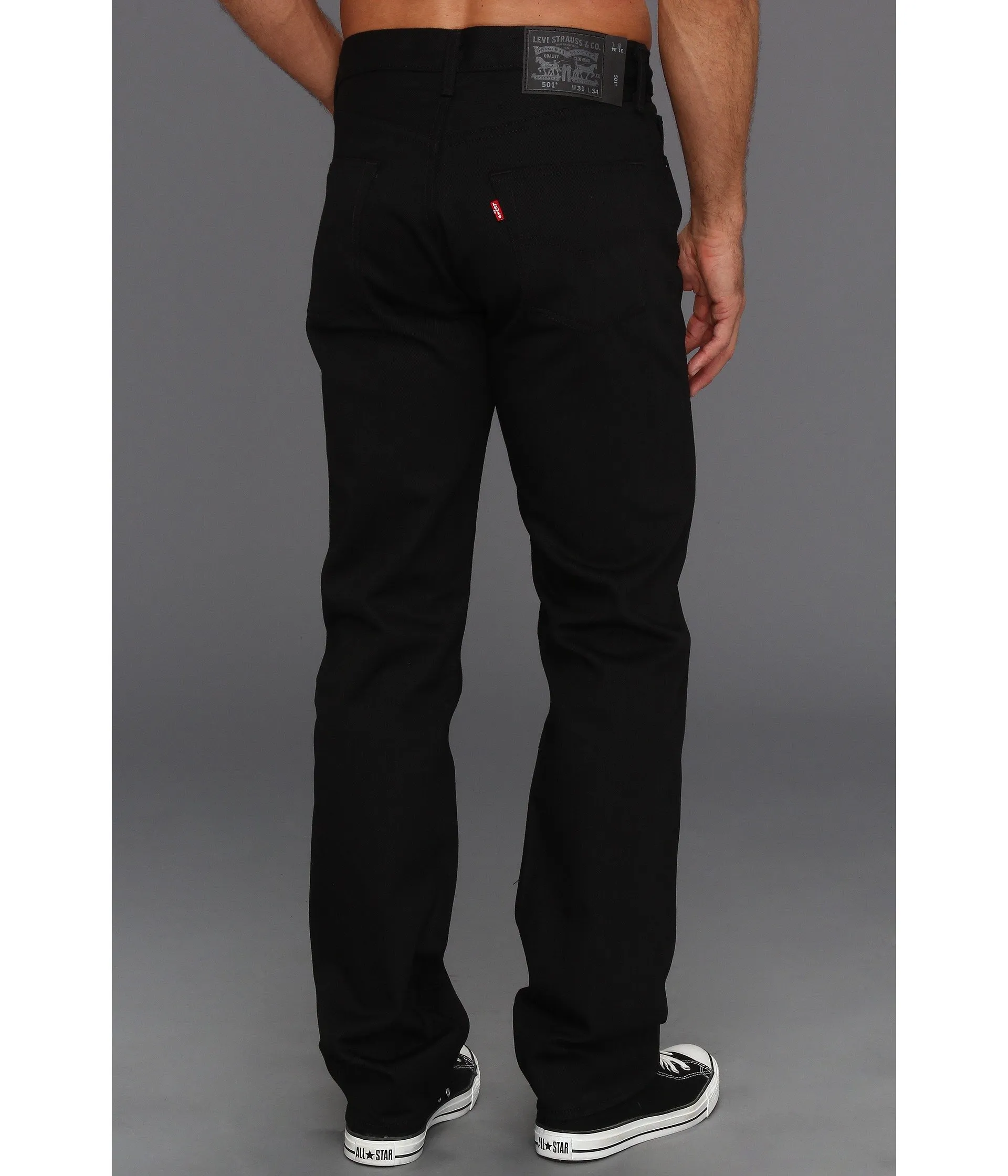 Levi's 501 Original Fit Jeans Uomo, Nero, 34W / 30L - immagine 3