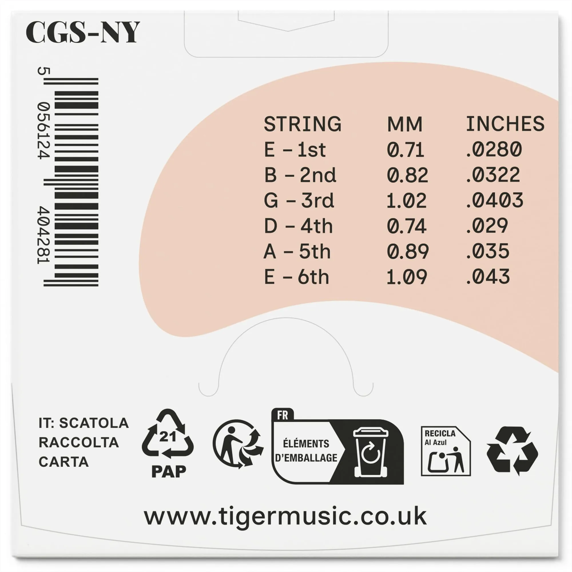 Tiger Corde per Chitarra Classica in Nylon, Tensione Normale, Anti Ruggine (Confezione da 2) - immagine 2