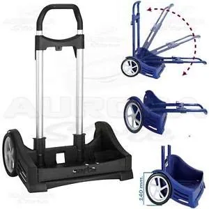 Aurora Store Carrello per Zaino Pieghevole SAFTA Trolley Nero - immagine 2